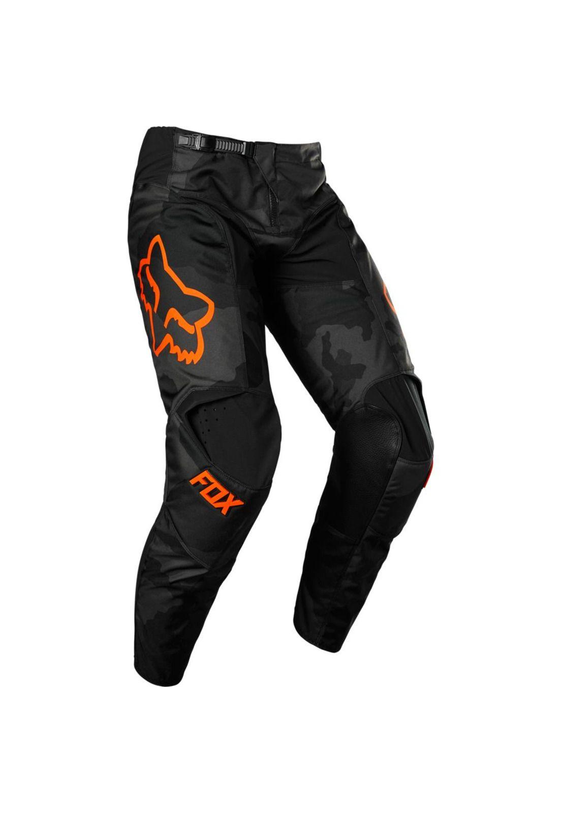 Pantalon Moto Niño 180 Trev Negro/Camo Fox-0