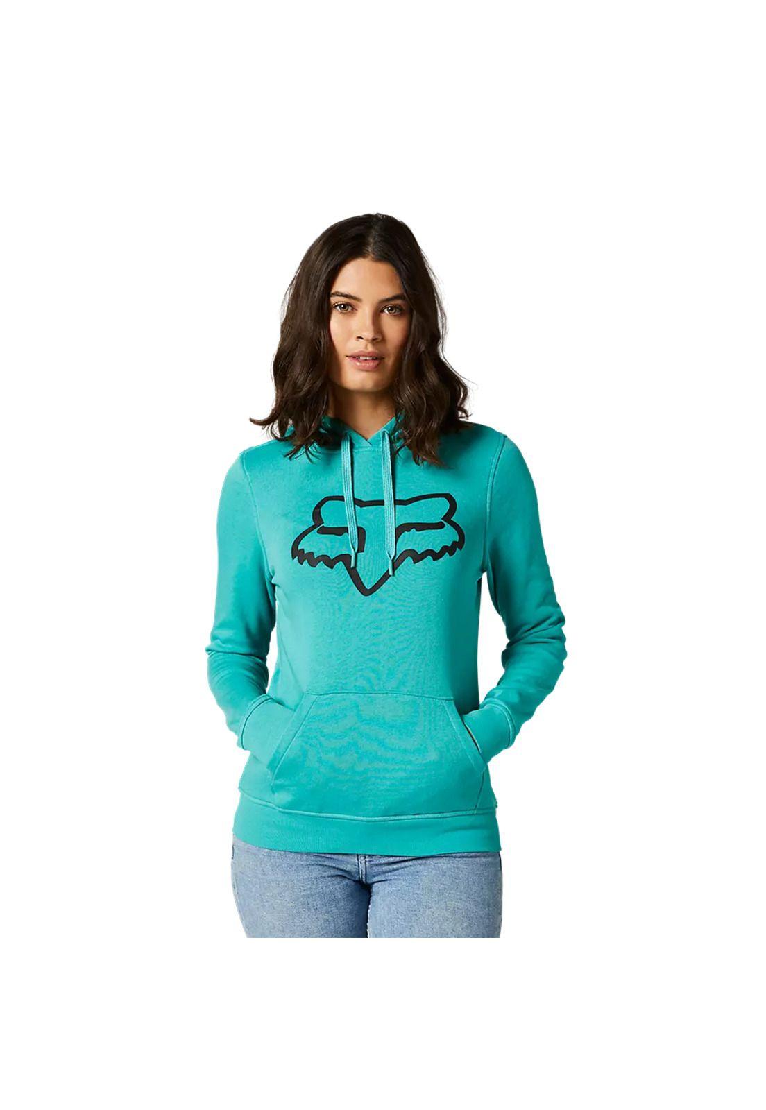 Poleron Lifestyle Mujer Boundary Pullover Celeste Fox-0