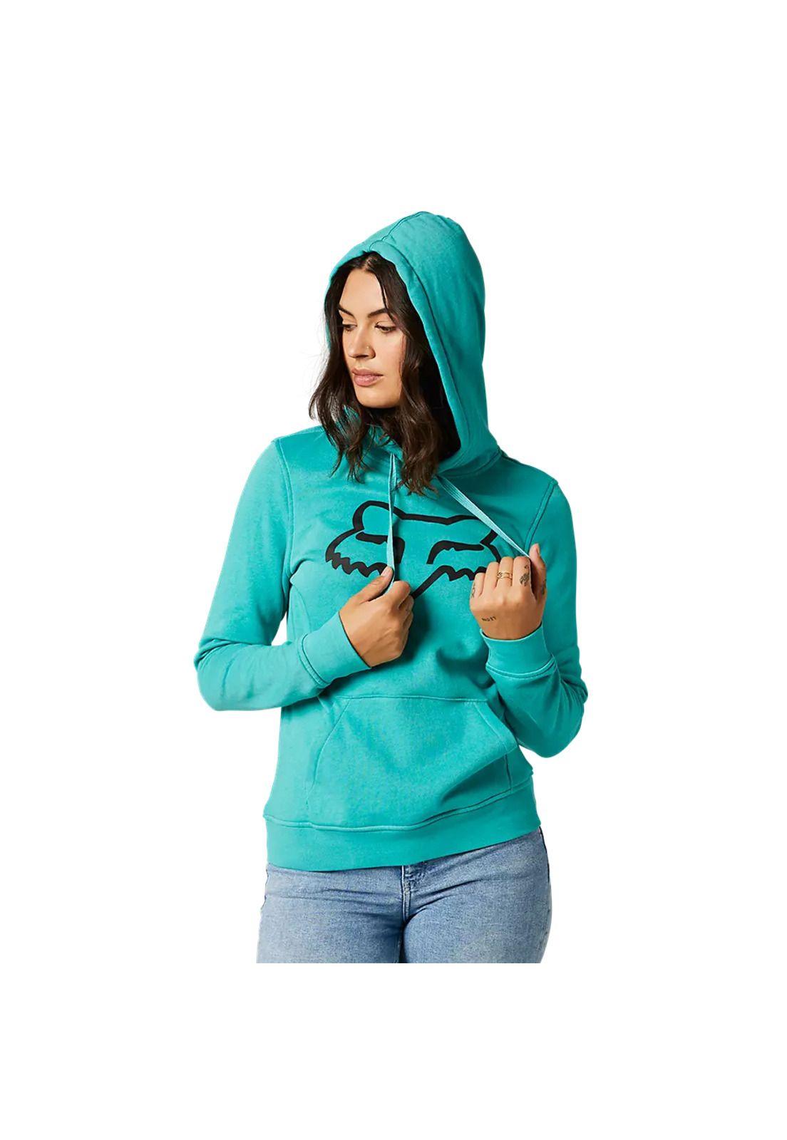 Poleron Lifestyle Mujer Boundary Pullover Celeste Fox-2