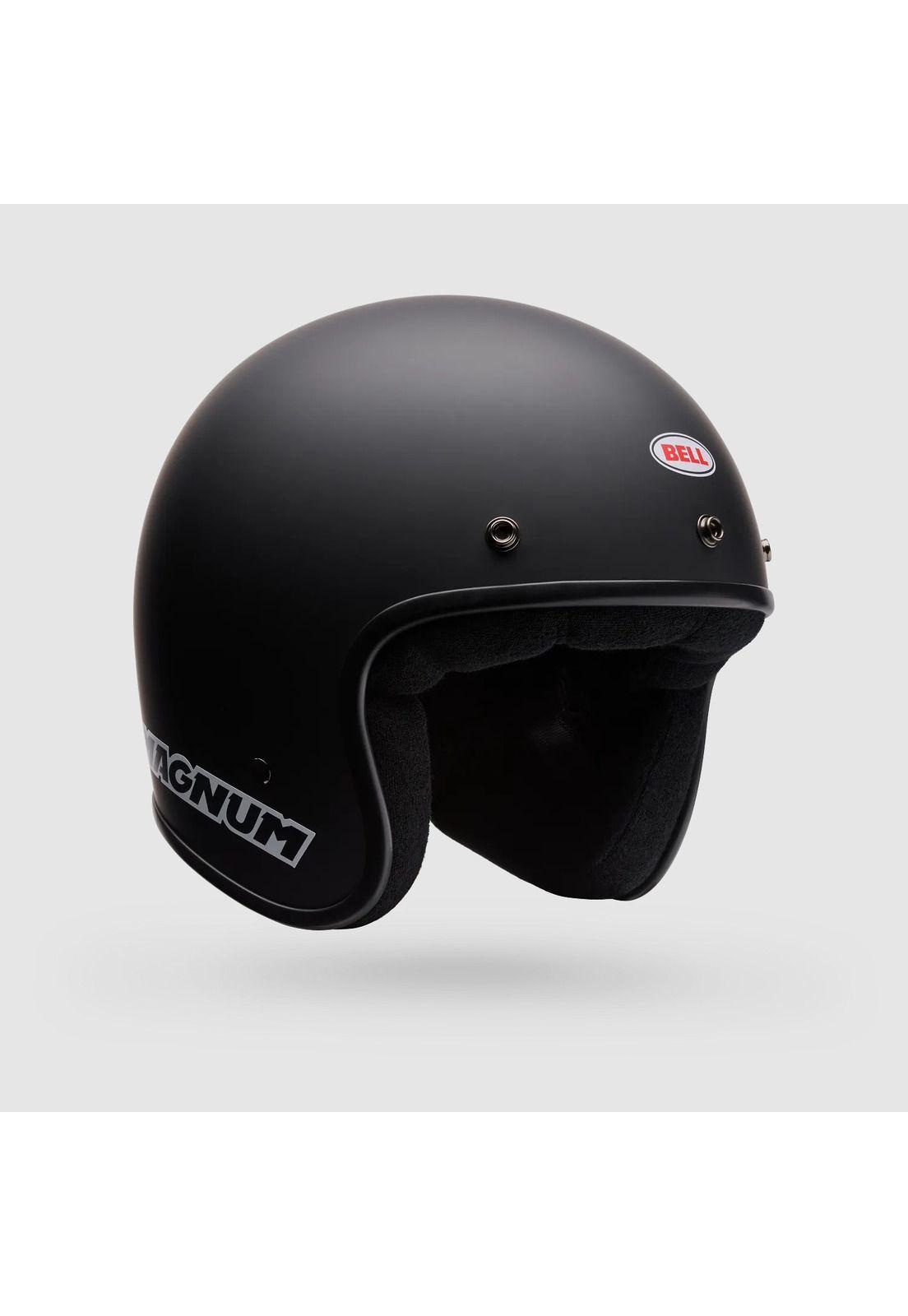 Casco Moto Calle Magnum Solid Solid Negro Mate Bell-1