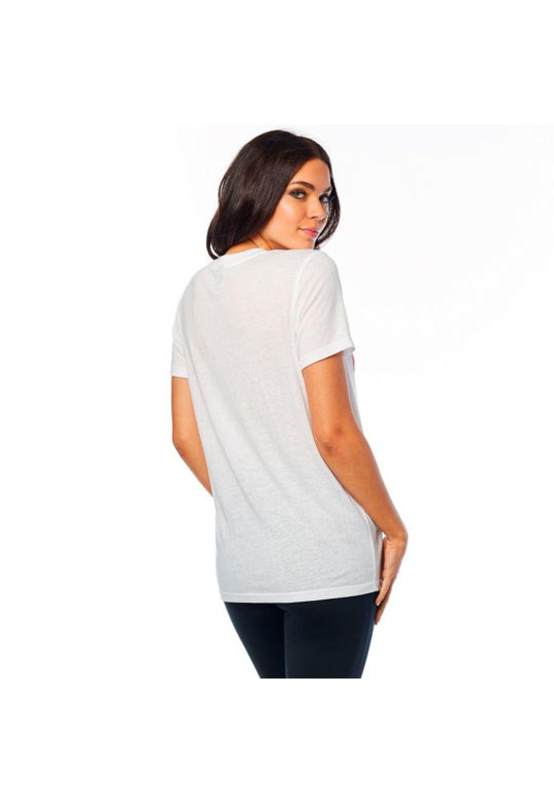 Polera Lifestyle Mujer Fast Af Bf Blanco Fox-1