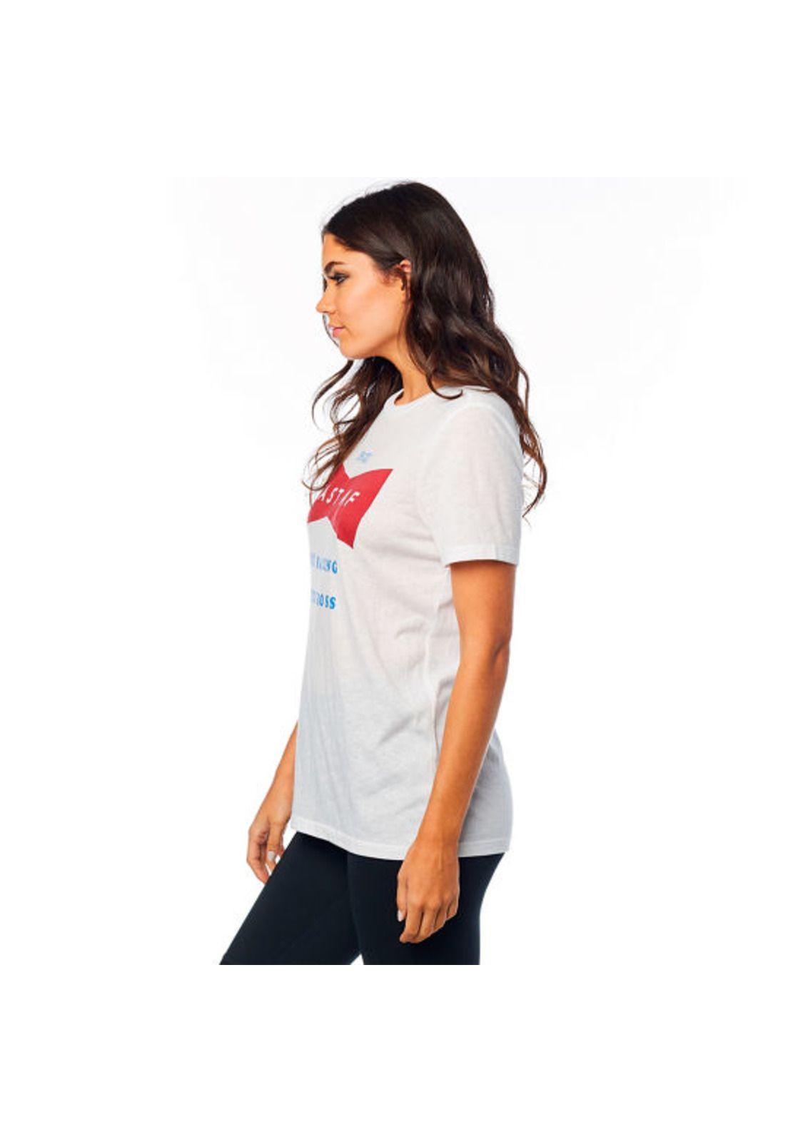 Polera Lifestyle Mujer Fast Af Bf Blanco Fox-3