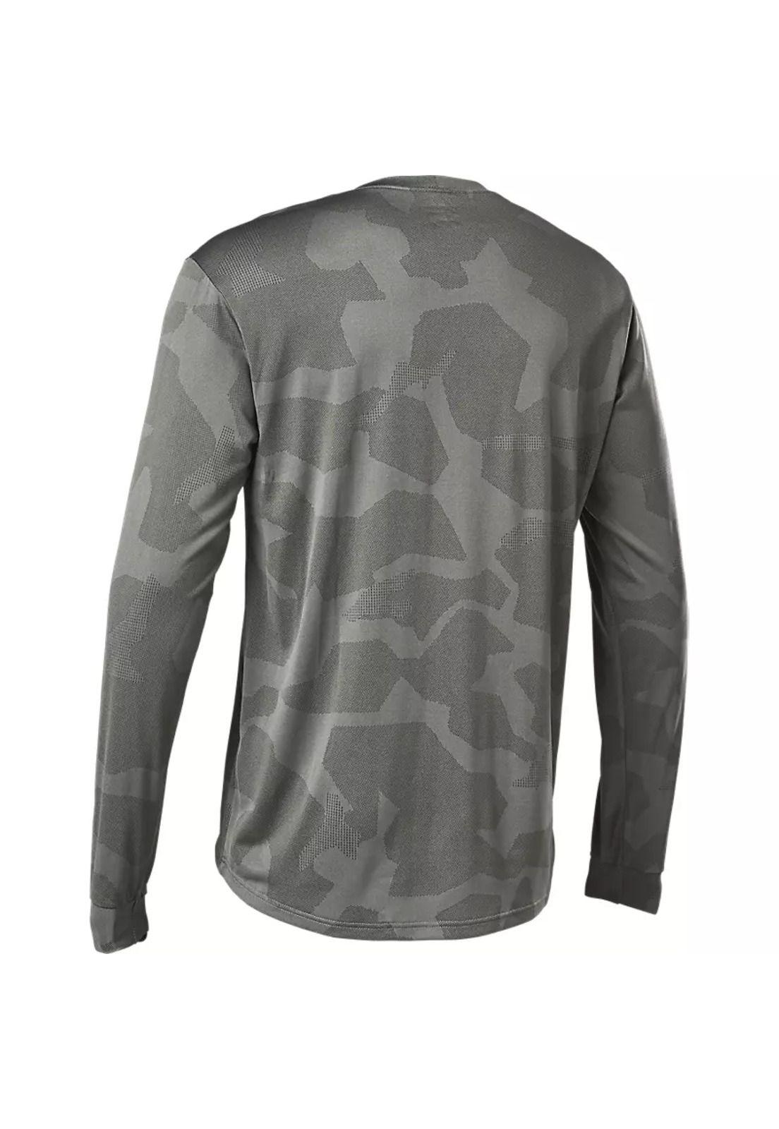 Polera Bicicleta Manga Larga Ranger Trudri Gris Fox-3
