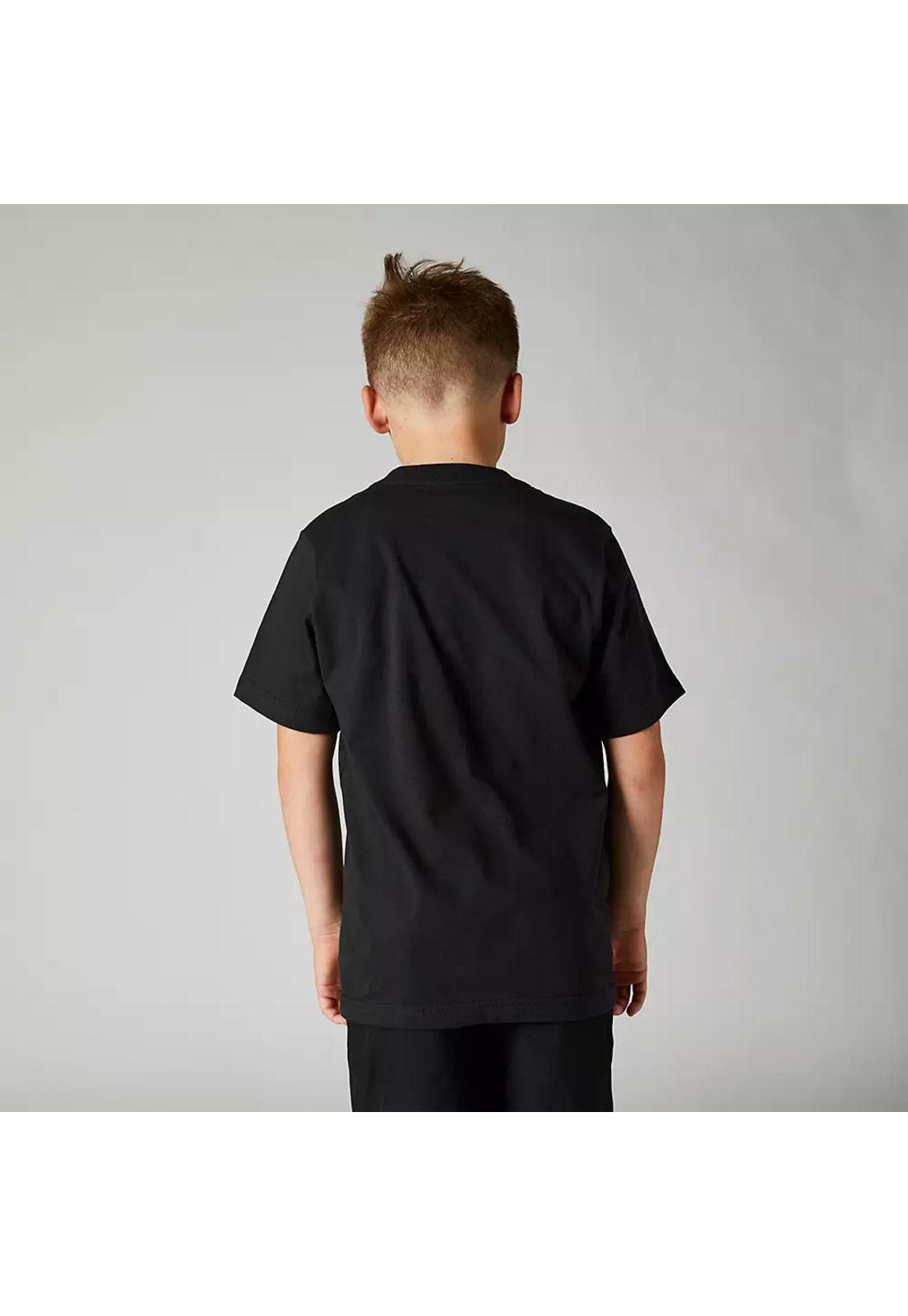 Polera Lifestyle Niño Pinnacle Negro Fox-2