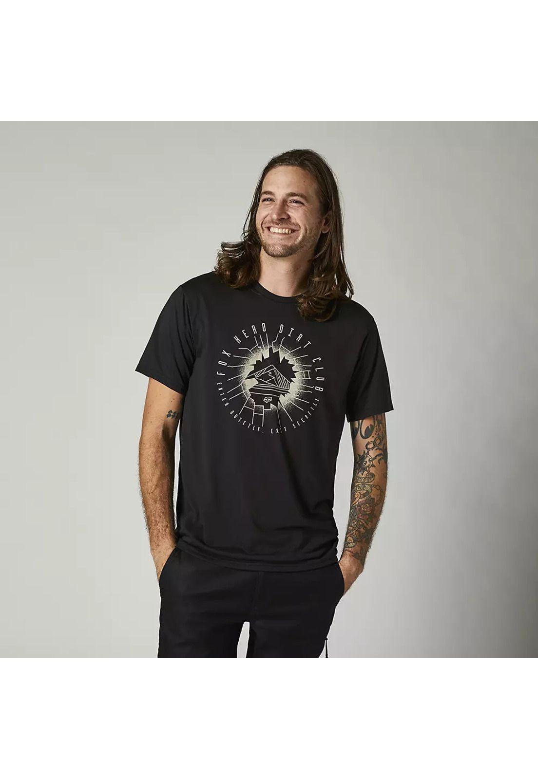 Polera Lifestyle Secret Sesh Negro Fox-1