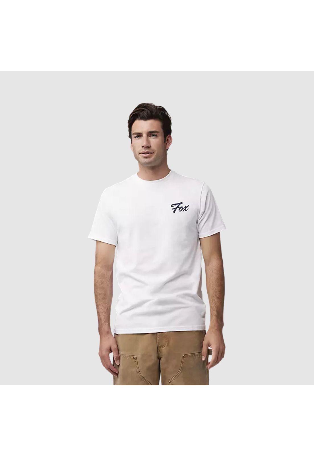Polera Lifestyle Scripted Premium Blanco Fox-2