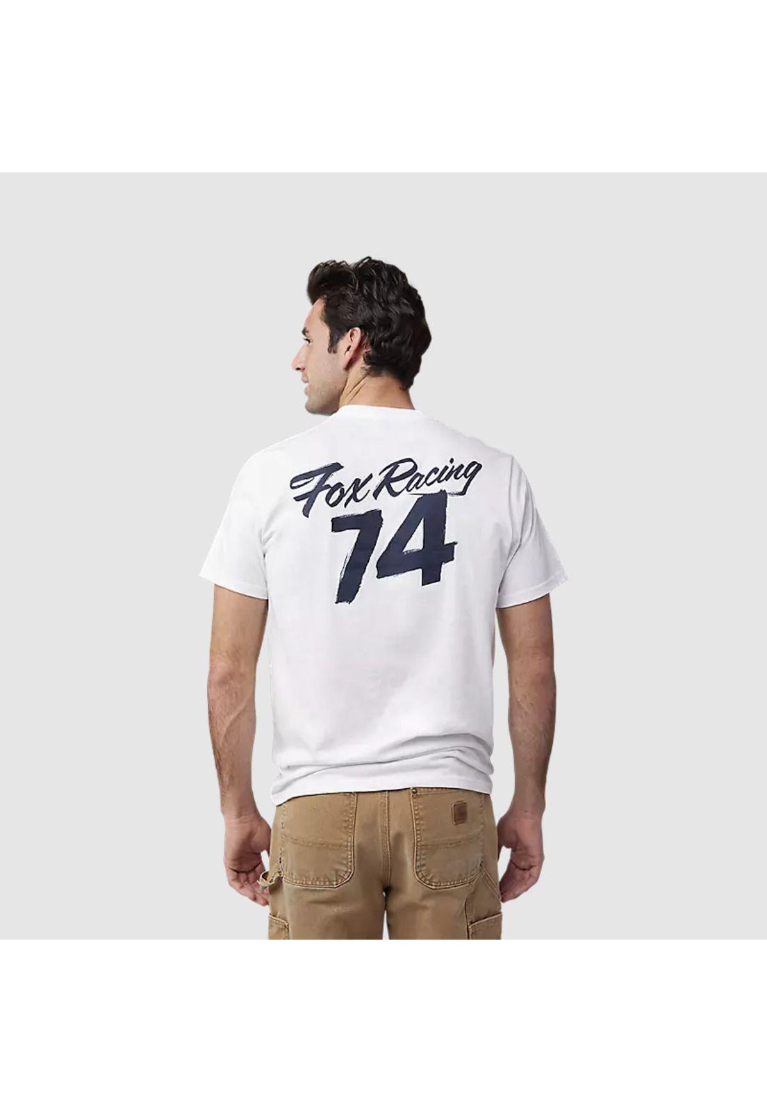 Polera Lifestyle Scripted Premium Blanco Fox-3