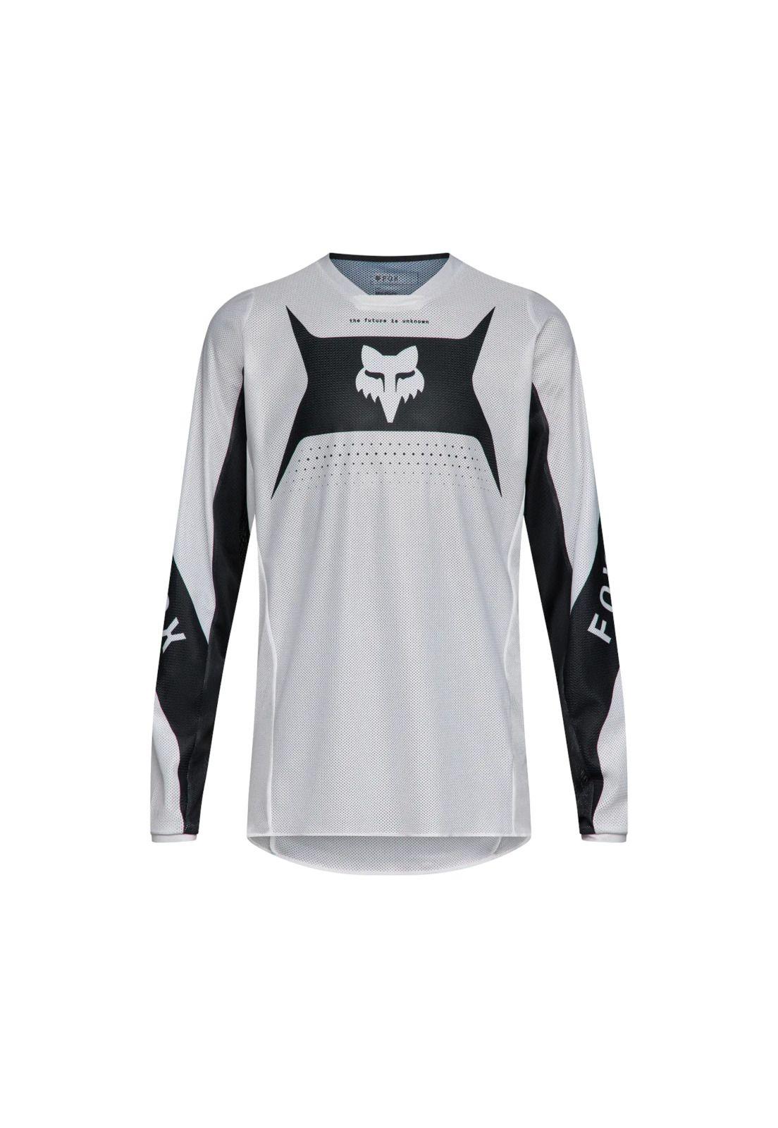 Polera Moto 180 Air Taper Negro/Blanco Fox-0