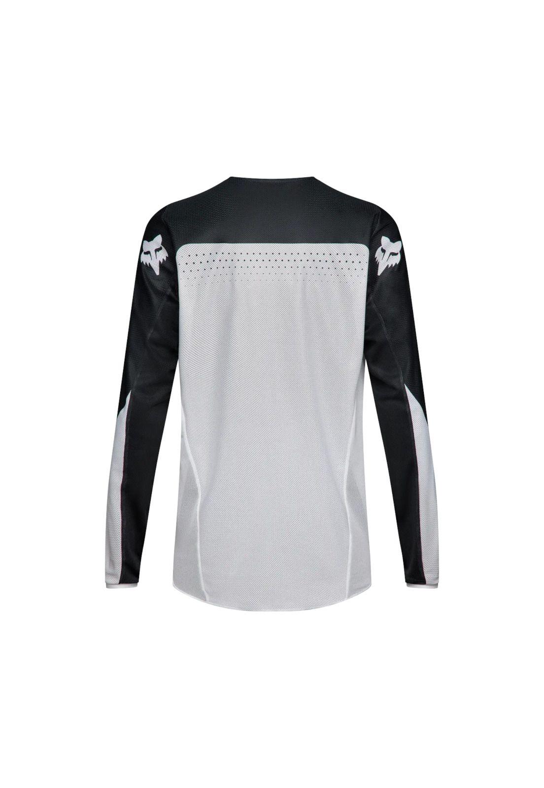 Polera Moto 180 Air Taper Negro/Blanco Fox-1