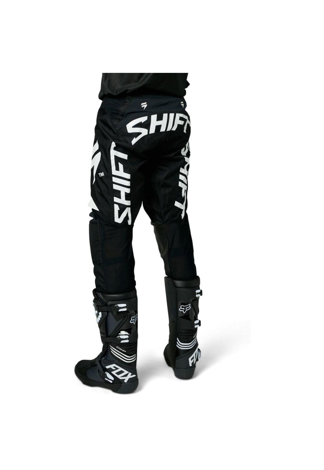 Pantalon Moto White Label Rokr Negro Shift-1