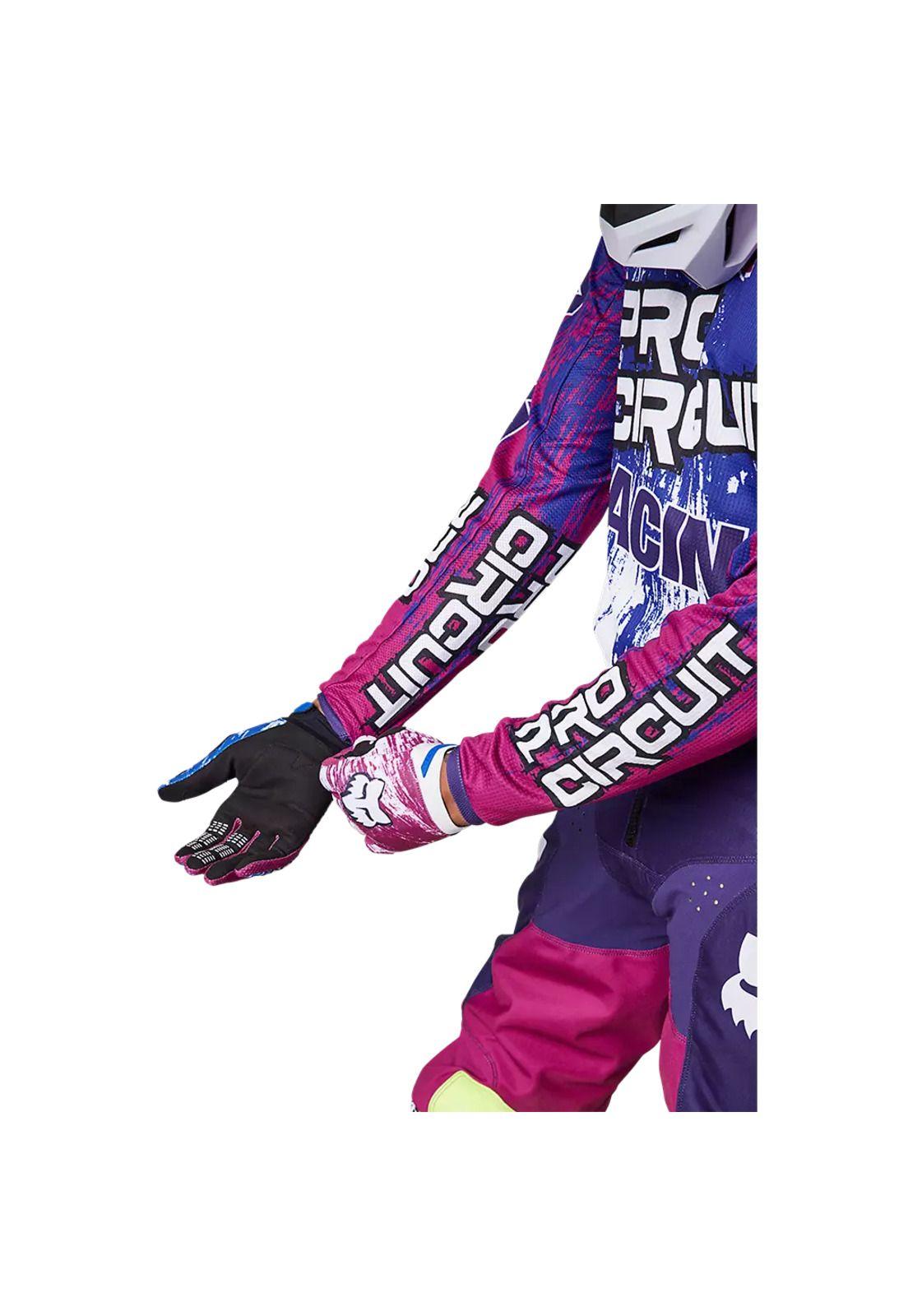 Polera Moto 180 Pro Circuit Azul/Blanco/Rosado Fox-2