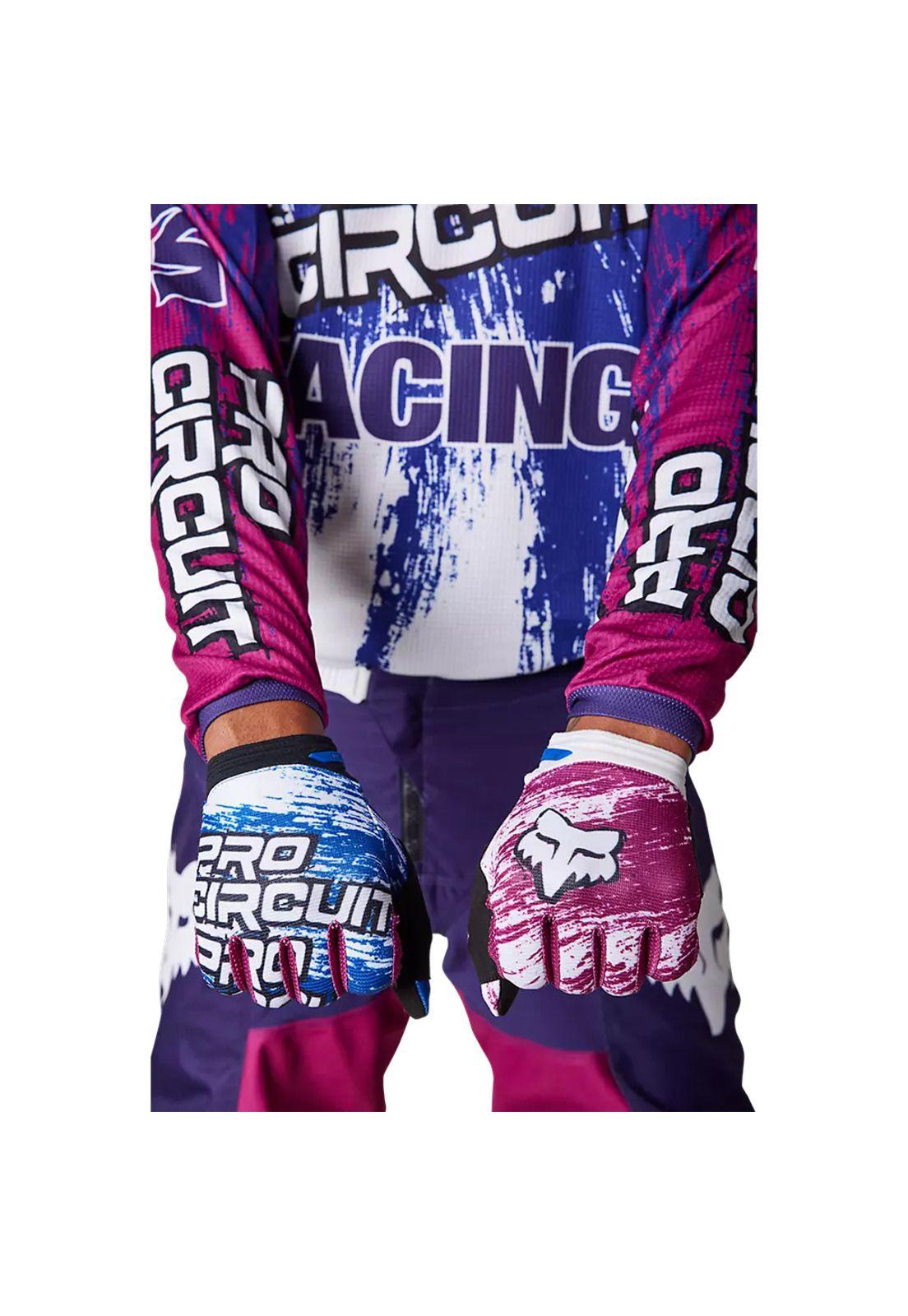 Polera Moto 180 Pro Circuit Azul/Blanco/Rosado Fox-3