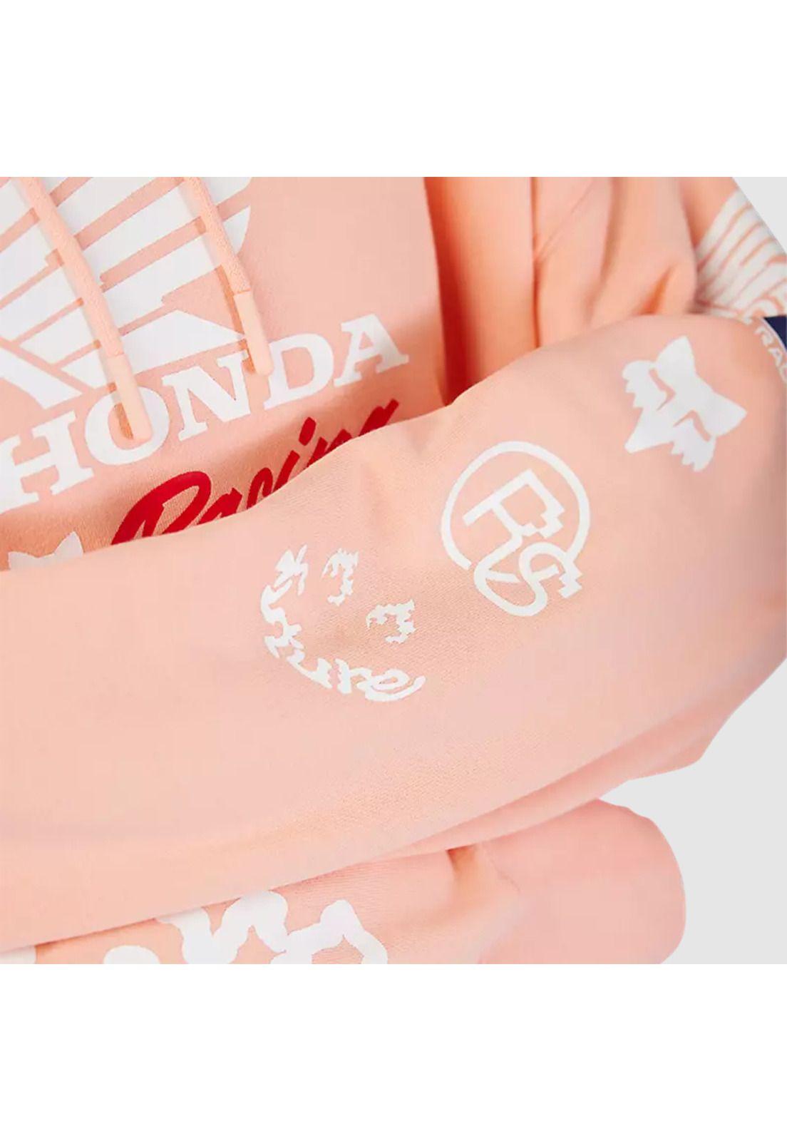 Poleron con Capucha Lifestyle Oversize Mujer Fox x Honda Rosado Fox-7