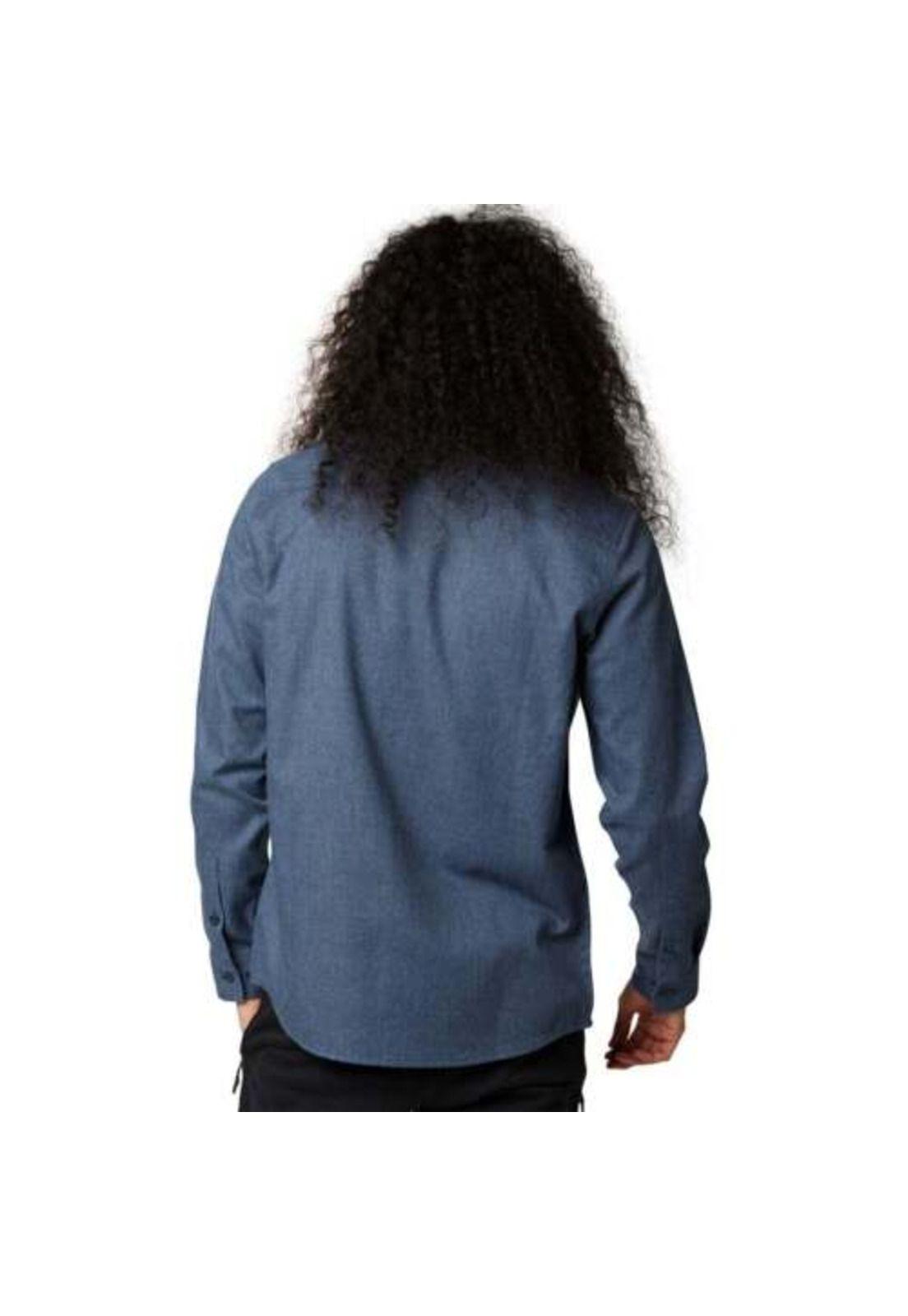 Camisa Lifestyle Assembly Line Azul Fox-2