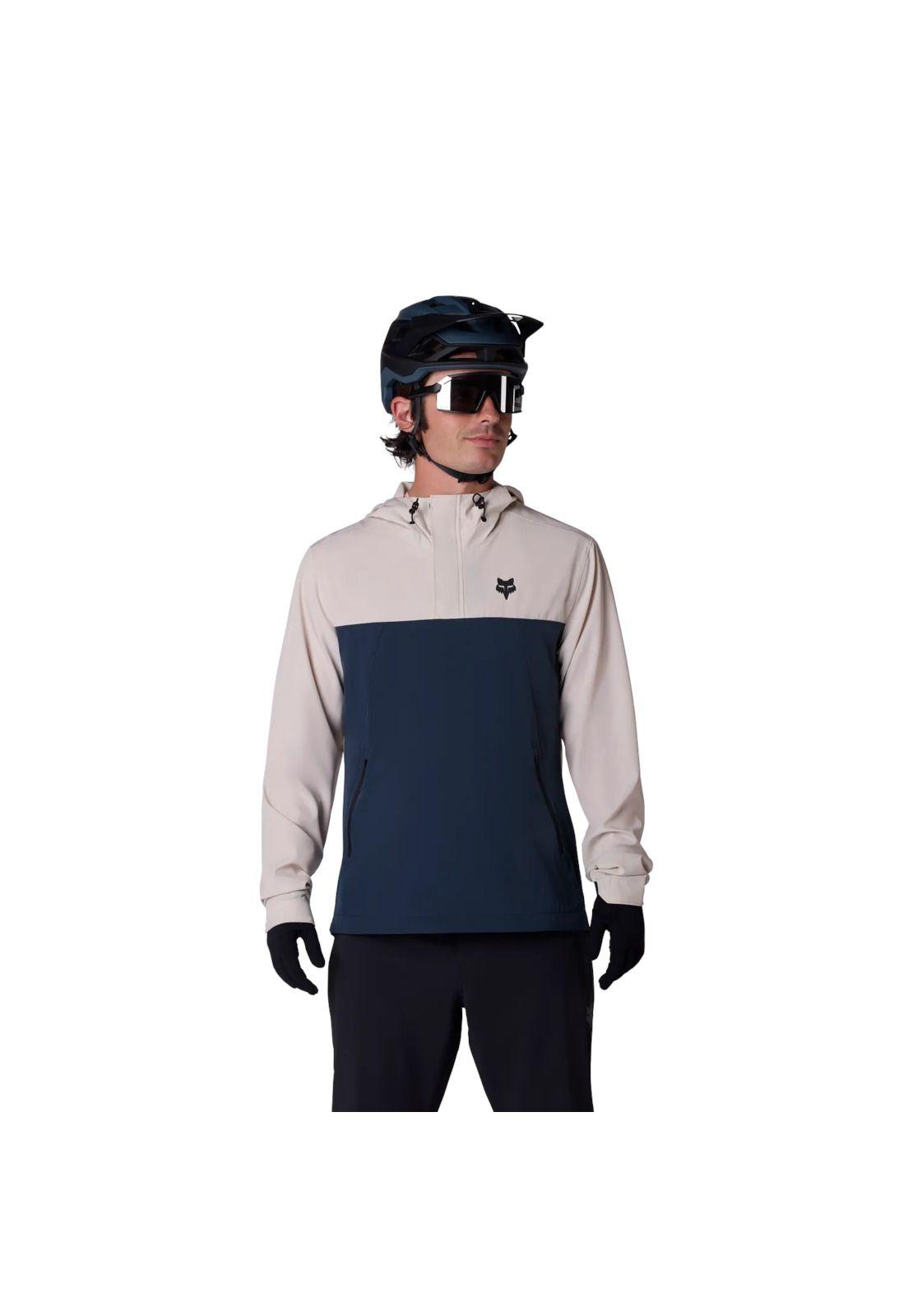 Chaqueta Cortaviento Bicicleta Ranger Café Claro Fox-2