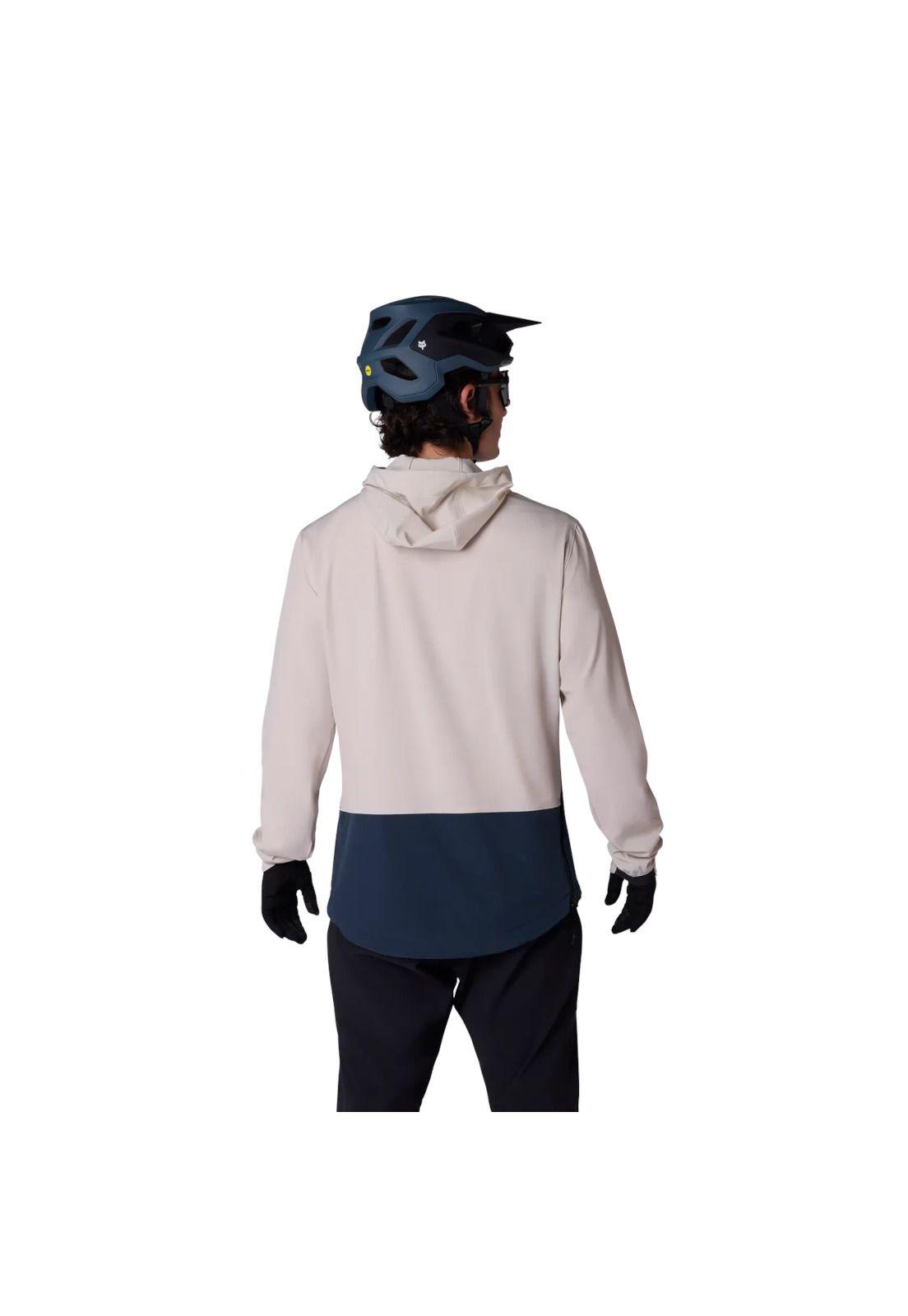 Chaqueta Cortaviento Bicicleta Ranger Café Claro Fox-3