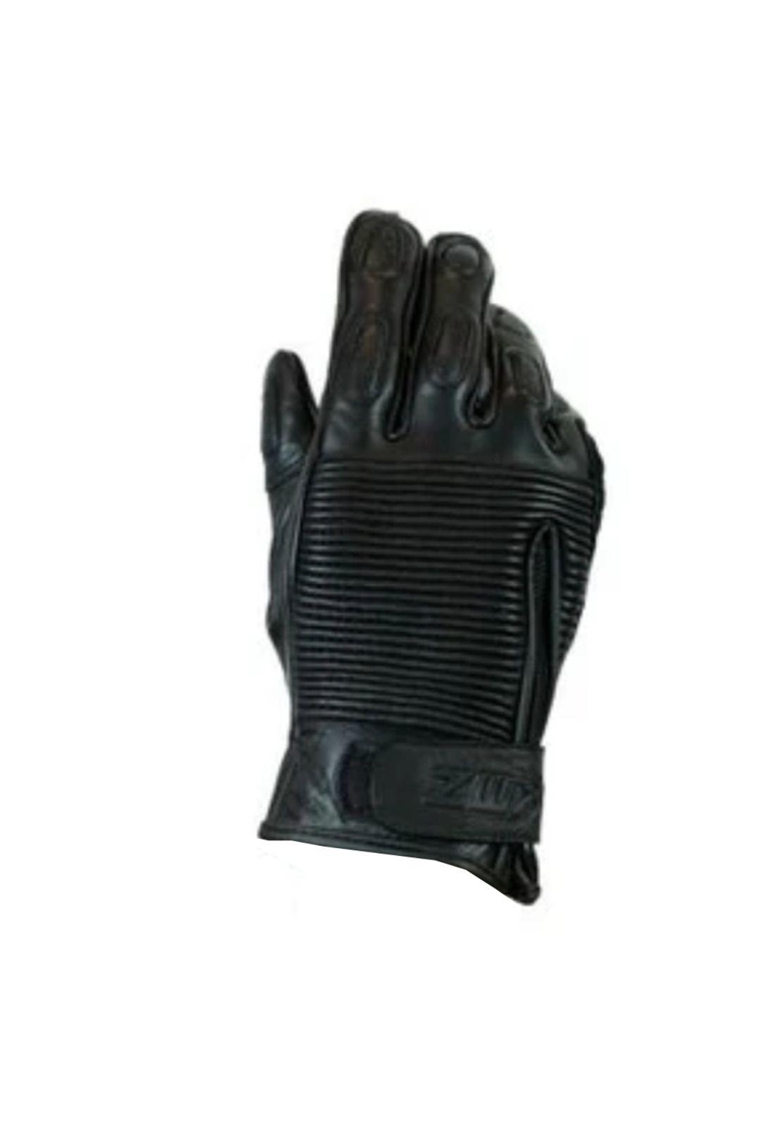 Guantes Moto Calle Retro Negro KMZ-0