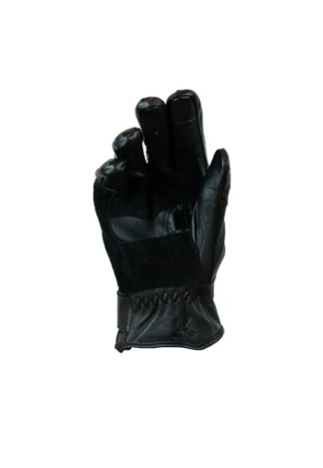 Guantes Moto Calle Retro Negro KMZ-1