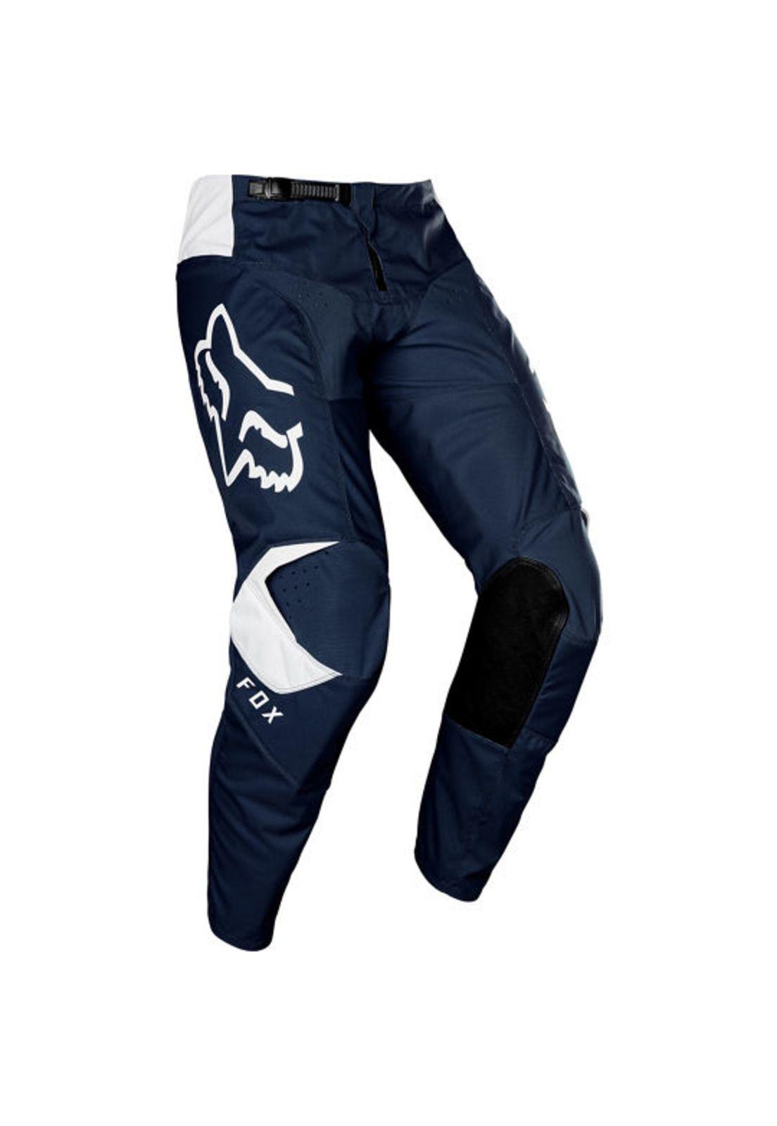 Pantalon Moto Niño 180 Prix Azul Fox-1