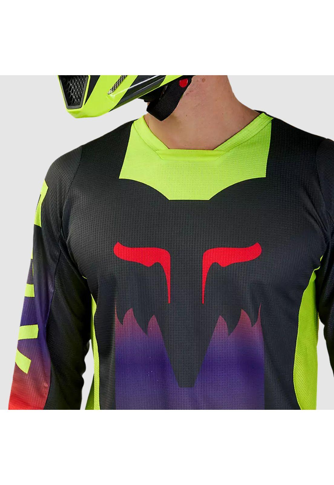 Polera Moto 180 Flora Gris Oscuro Fox-2