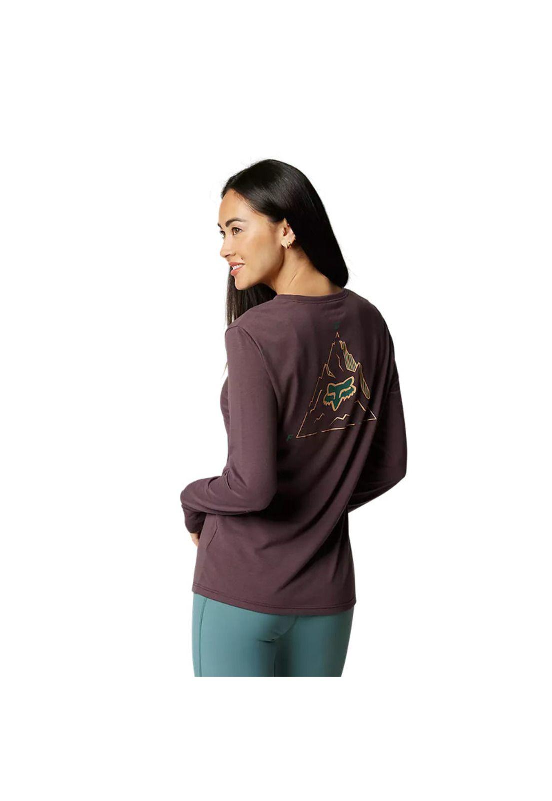 Polera Lifestyle Mujer Manga Larga Finisher Drirelease® Morado Fox-2