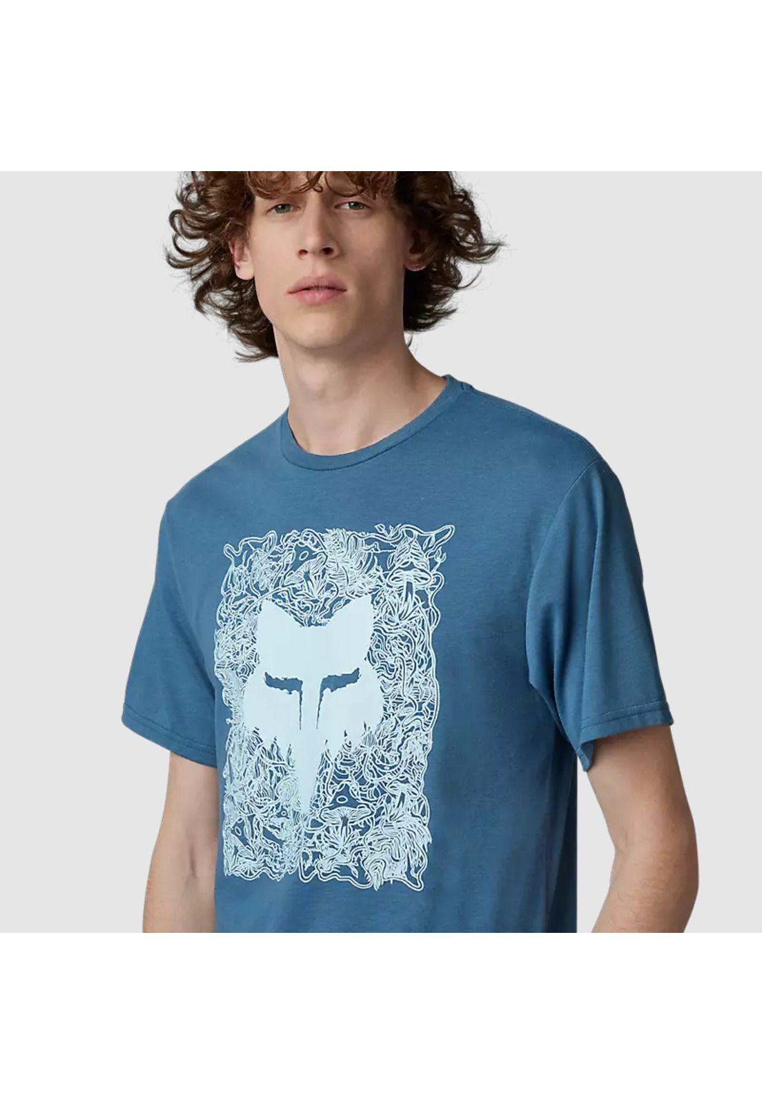 Polera Lifestyle Auxlry Azul Fox-2
