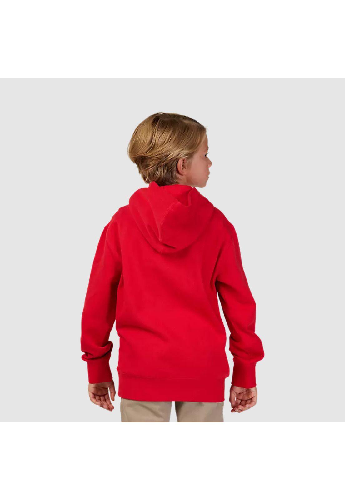 Poleron Lifestyle Niño Canguro Absolute Rojo Fox-1