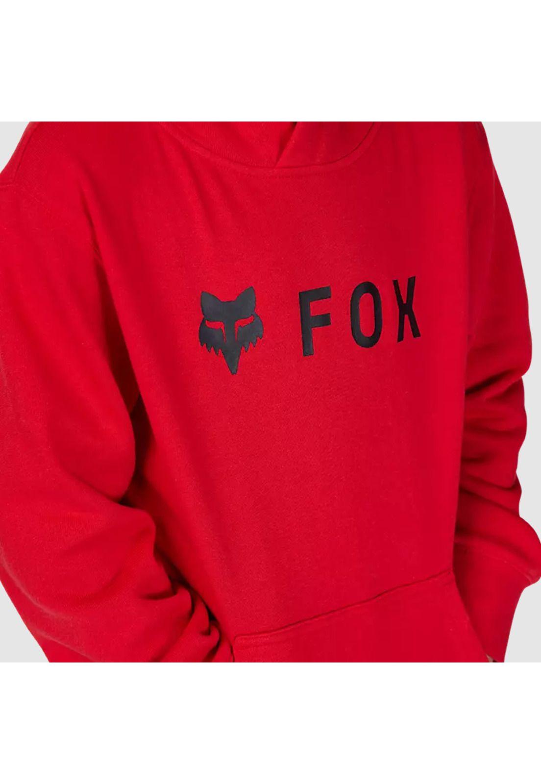 Poleron Lifestyle Niño Canguro Absolute Rojo Fox-3