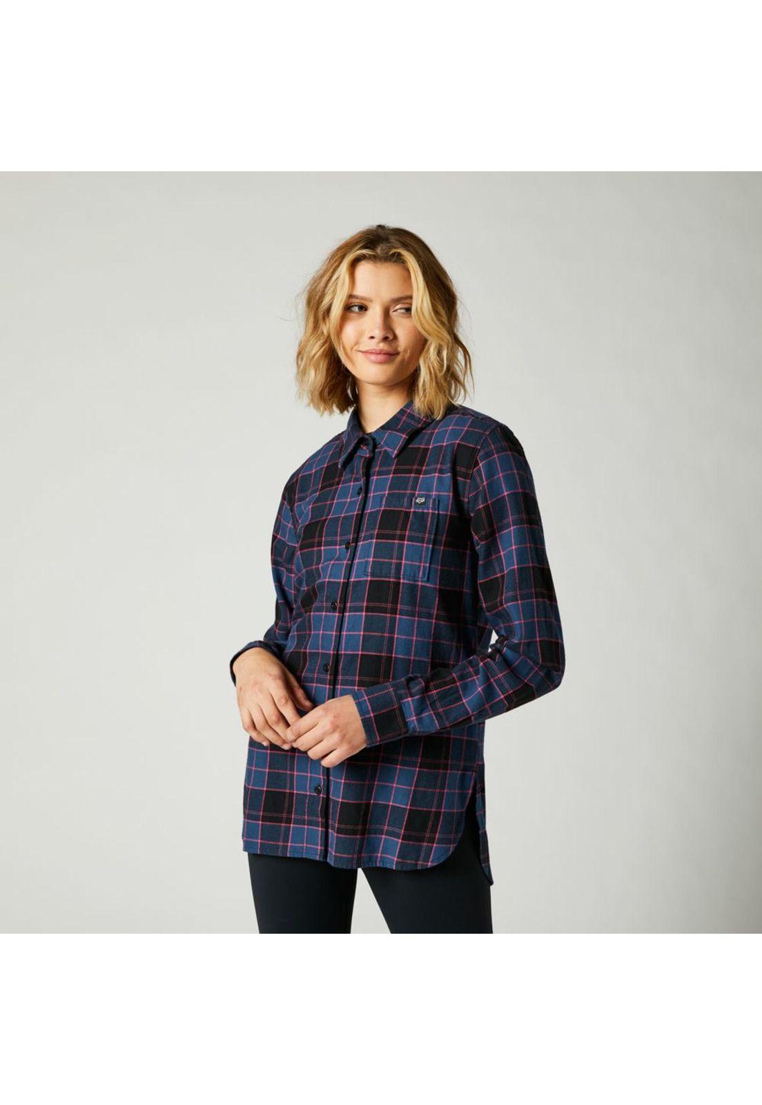 Camisa Lifestyle Mujer Pines Azul Fox-2
