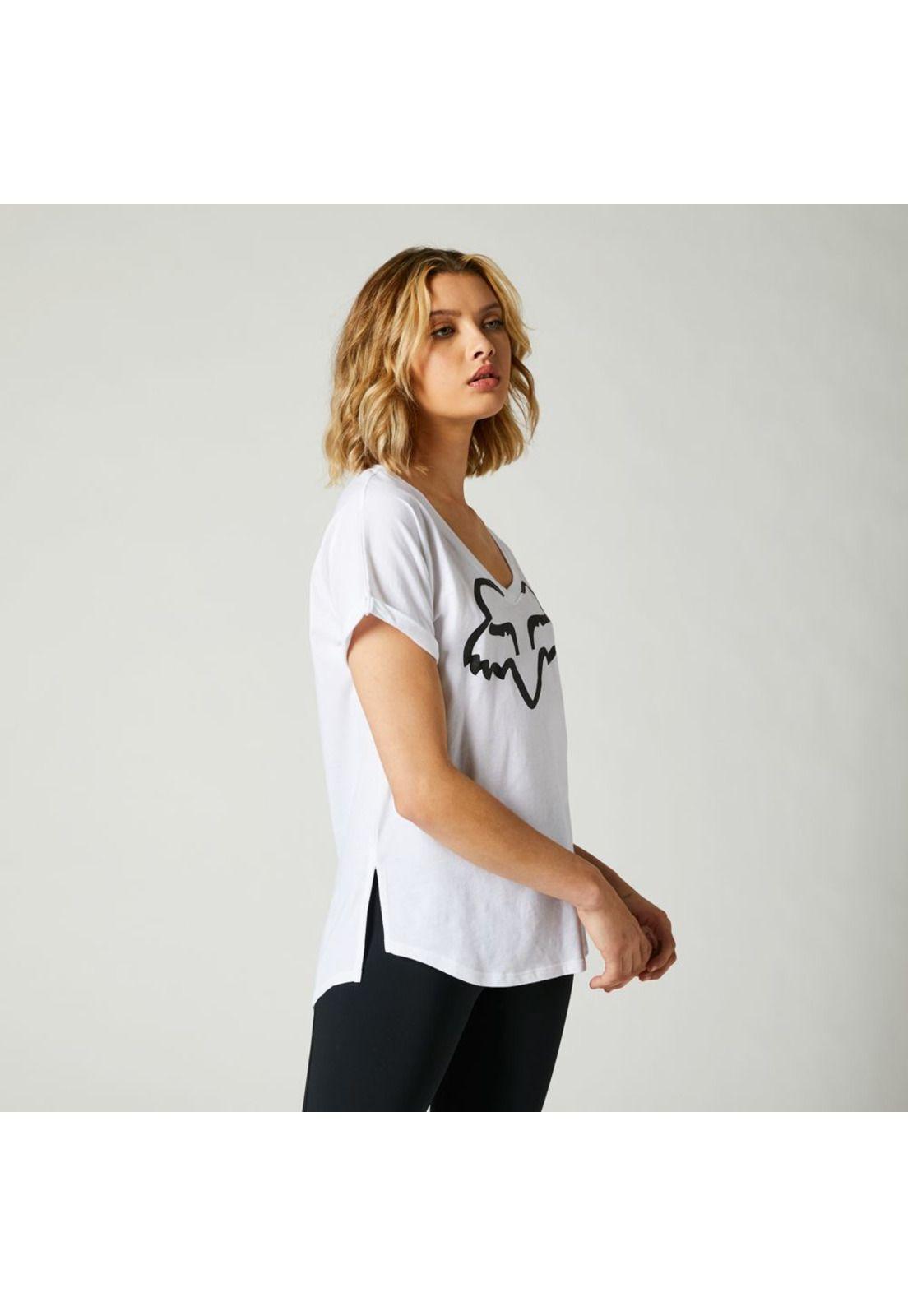 Polera Lifestyle Mujer Boundary Blanco Fox-3