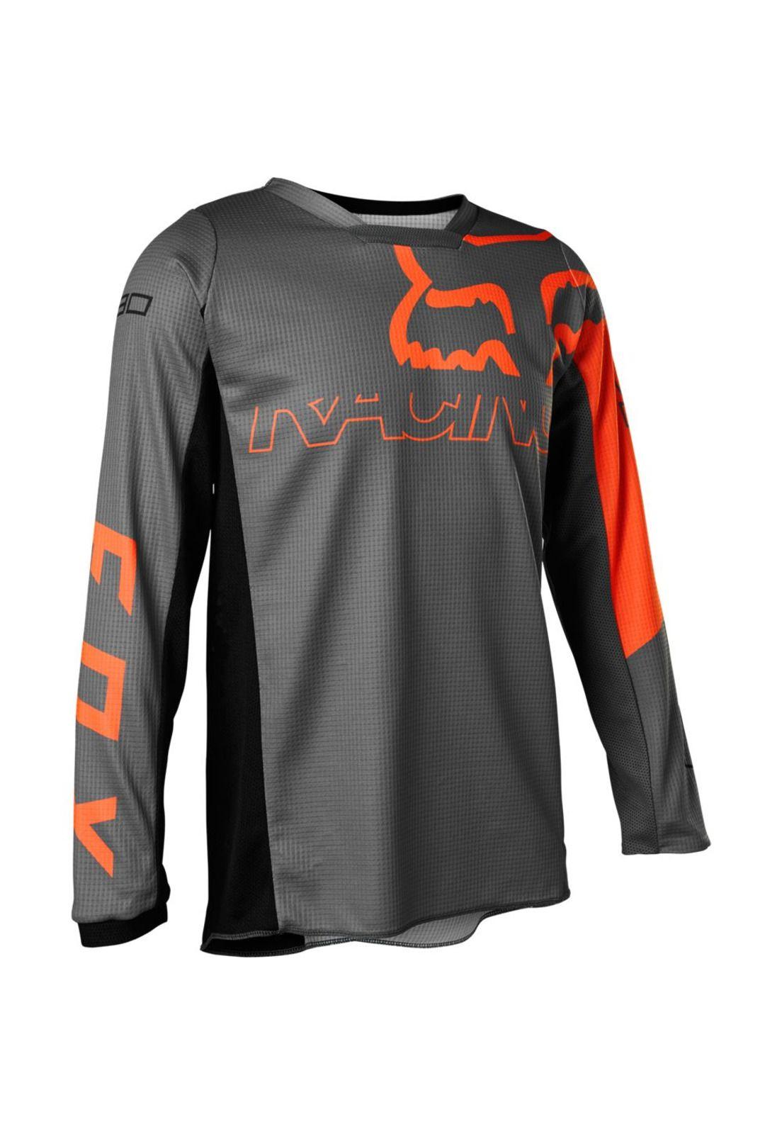 Polera Moto Niño 180 Skew Negro Fox-0