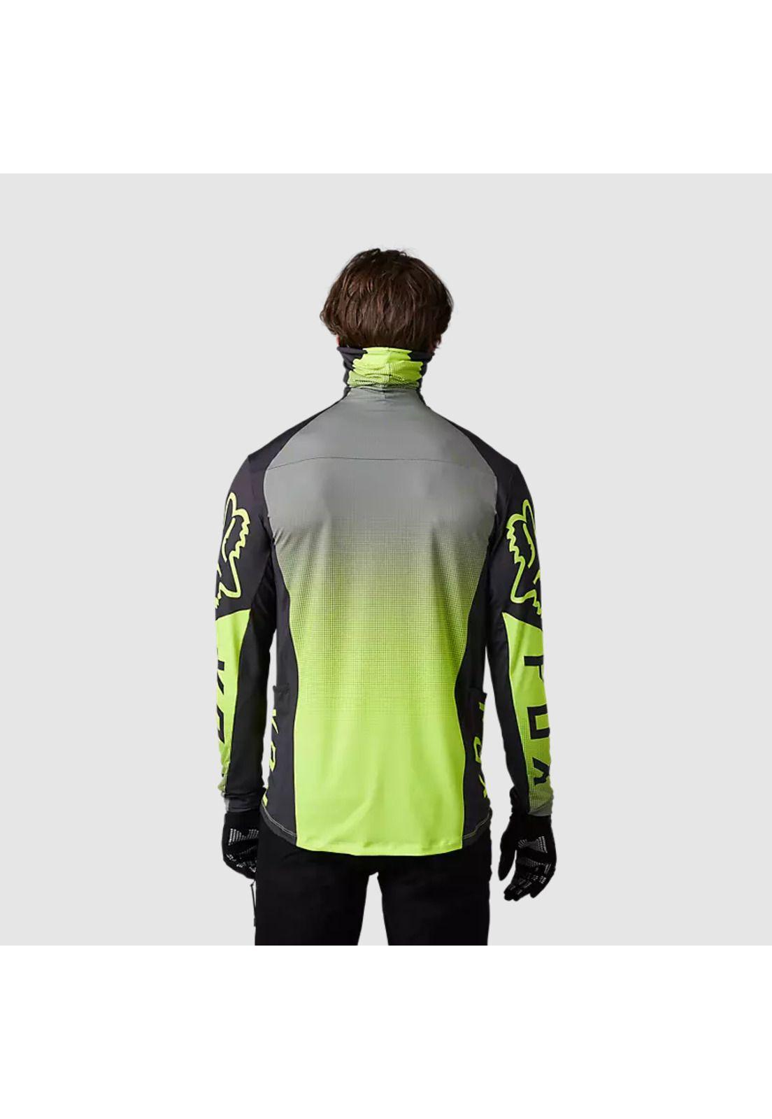 Polera Moto Ranger Drive Krux SXS Con Cuello Amarillo Fluor Fox-2