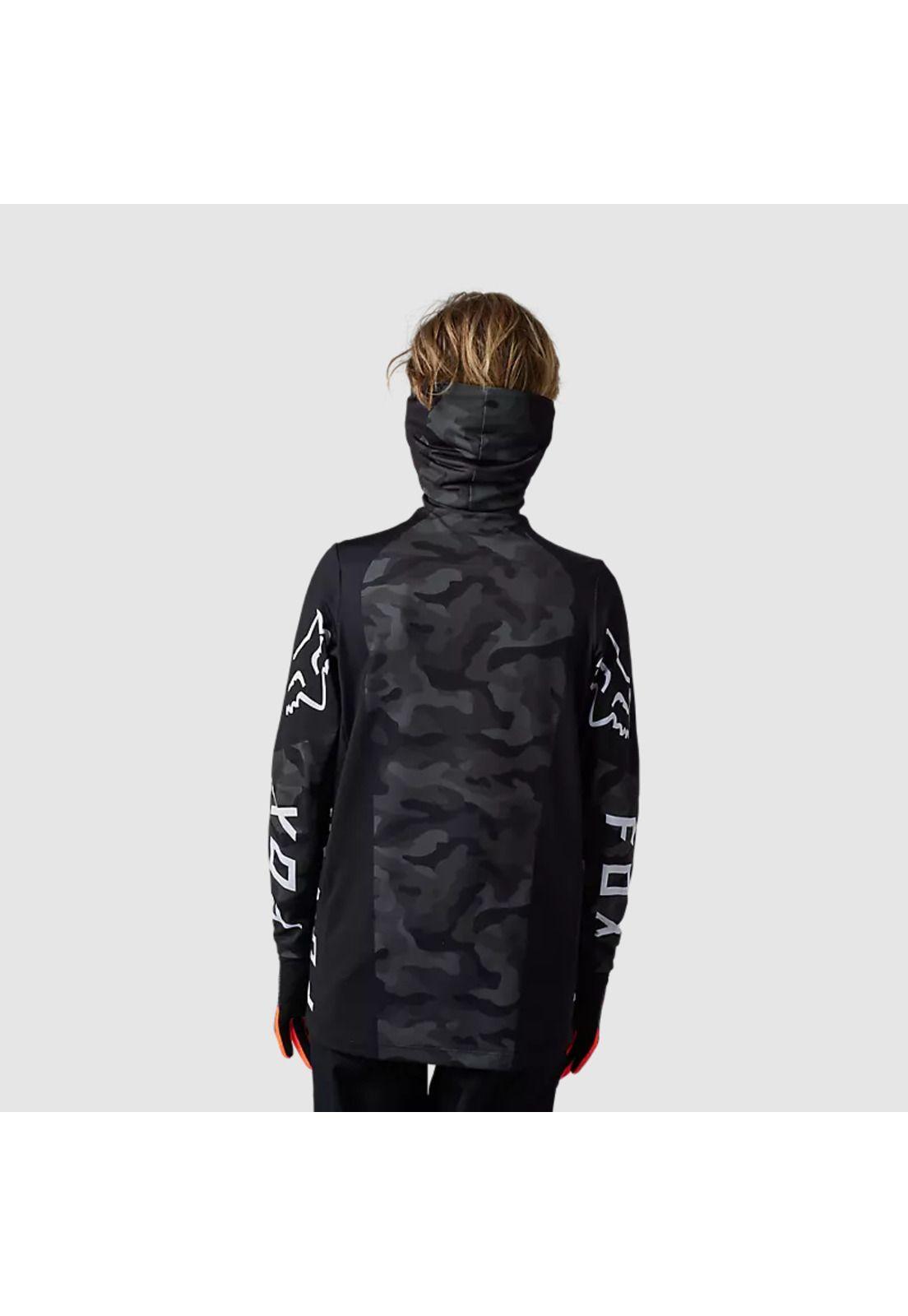 Polera Moto Niño Ranger Drive Krux SXS Con Cuello Negro Camo Fox-2