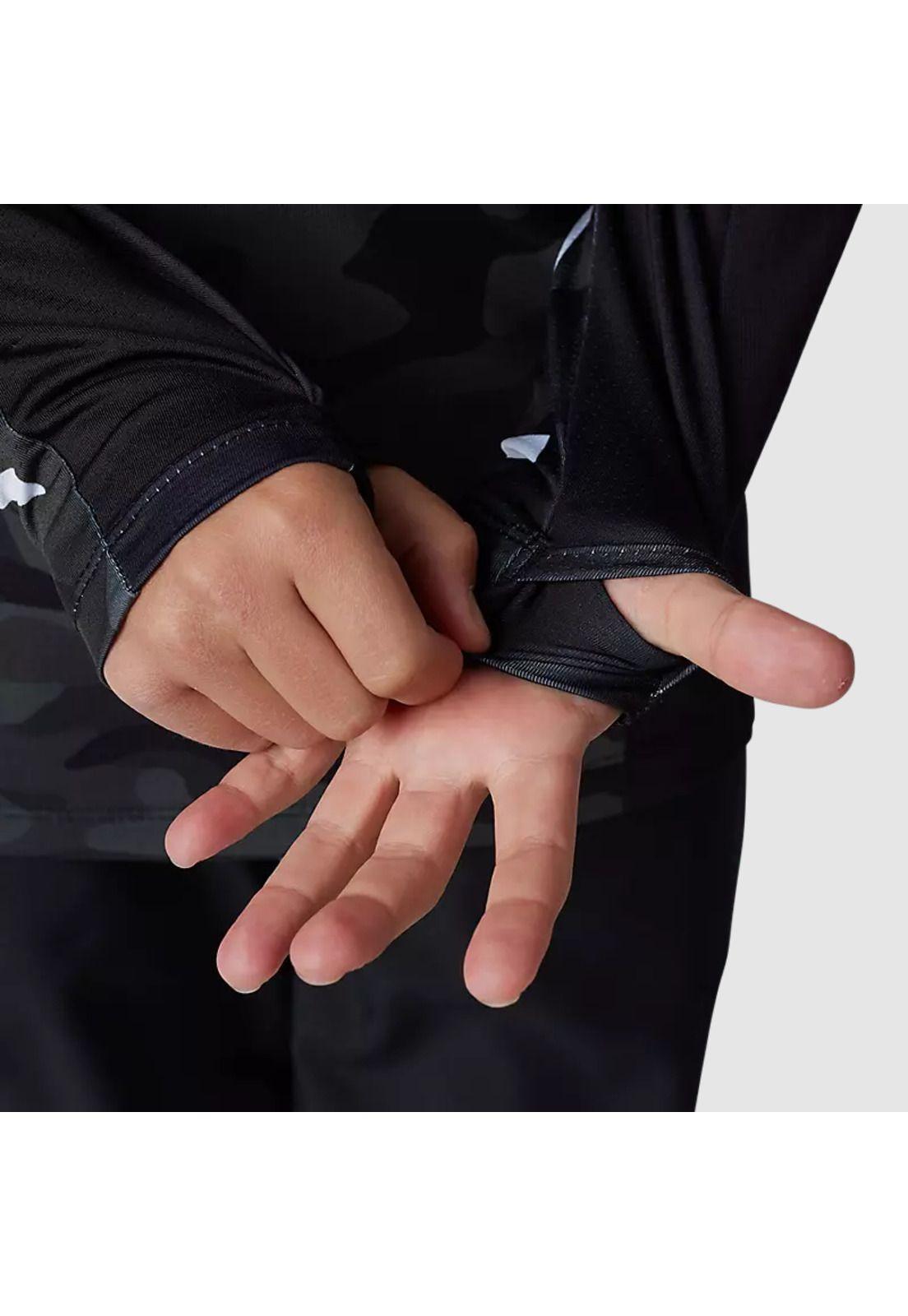 Polera Moto Niño Ranger Drive Krux SXS Con Cuello Negro Camo Fox-6