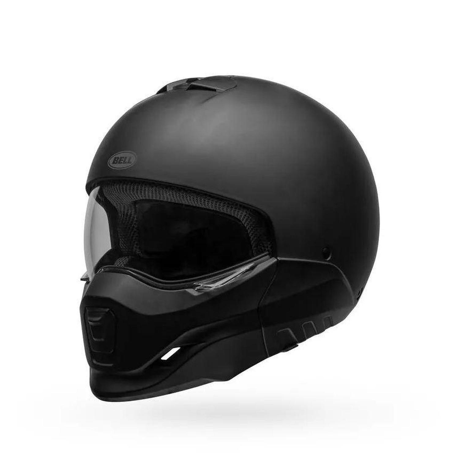 Casco Moto Calle Broozer Negro Mate Certificado QR Bell-3