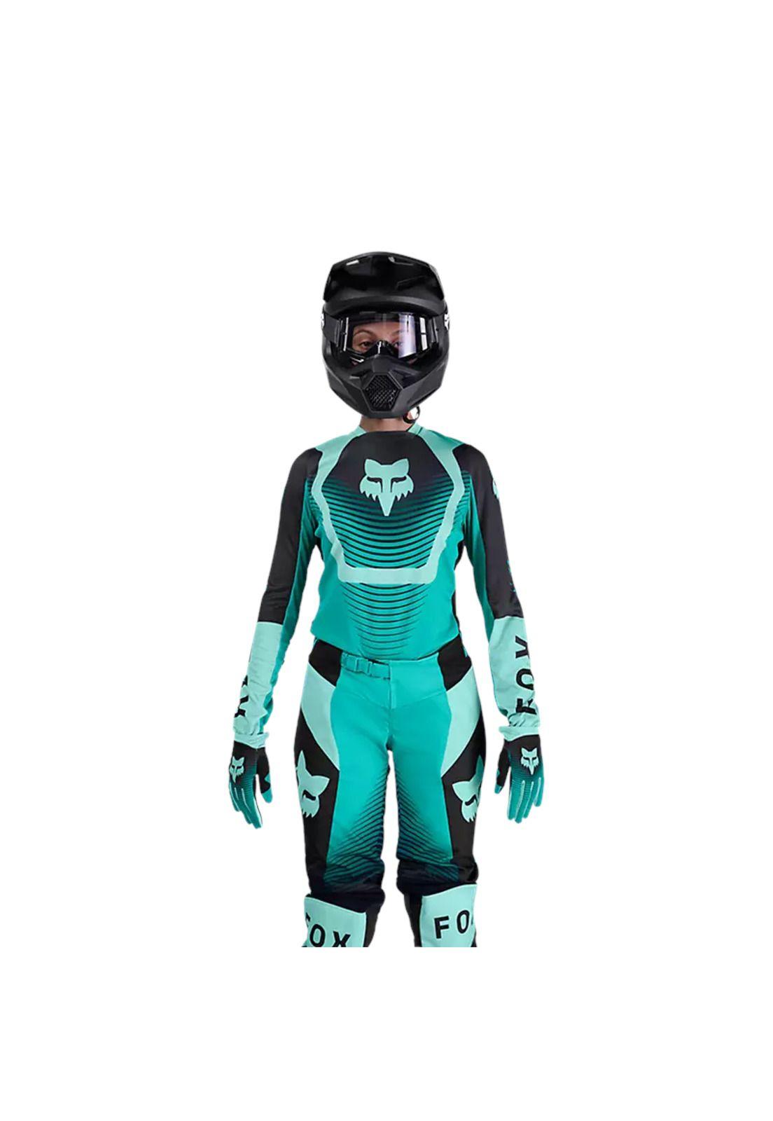 Polera Moto Mujer 180 Collect Azul Fox-2