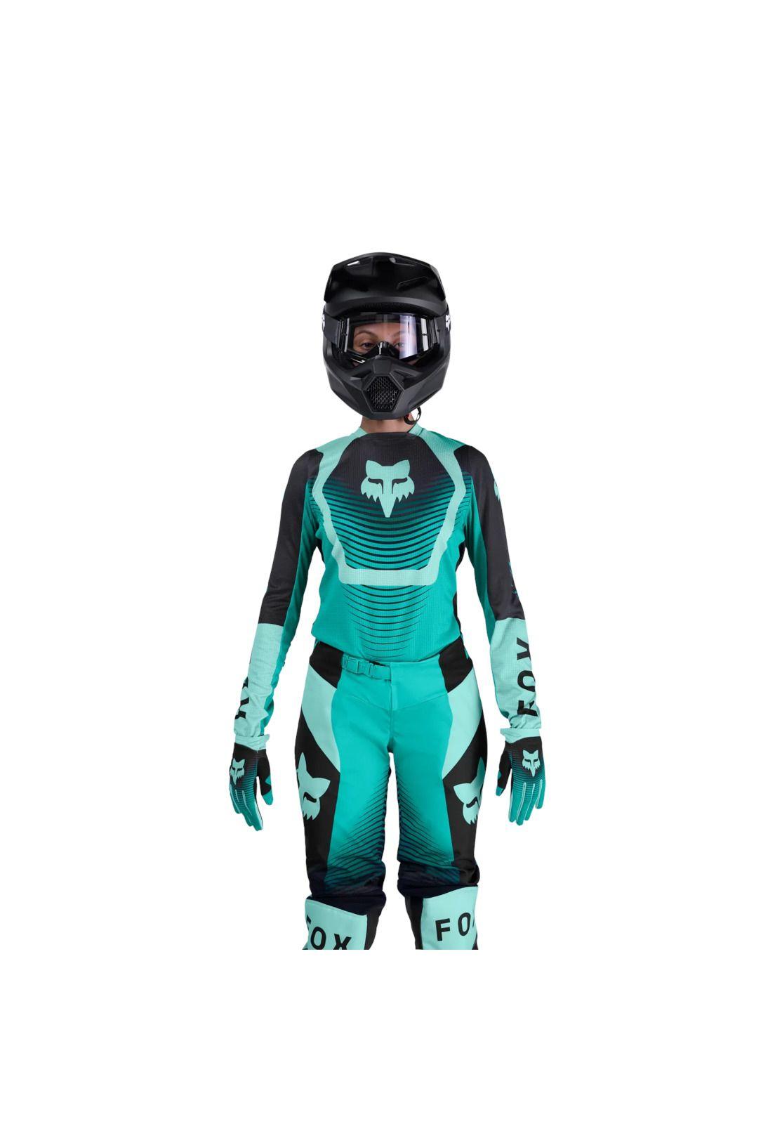 Polera Moto Mujer 180 Collect Verde Fox-2