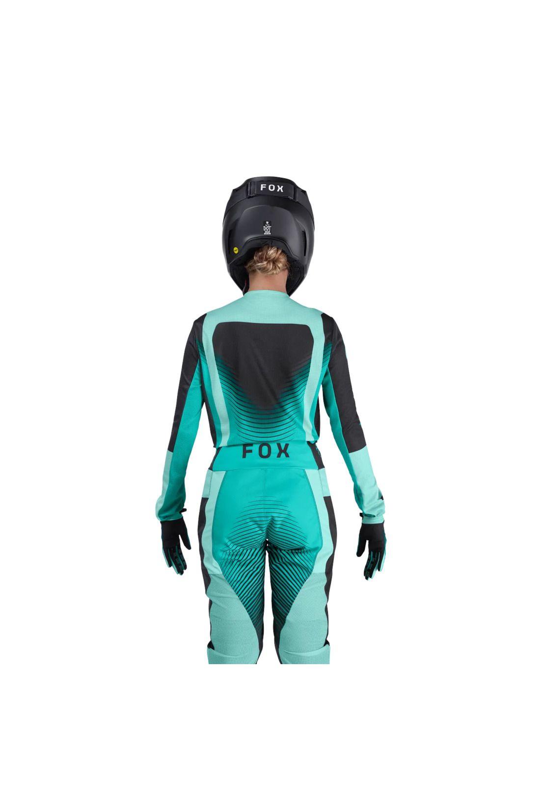 Polera Moto Mujer 180 Collect Verde Fox-3