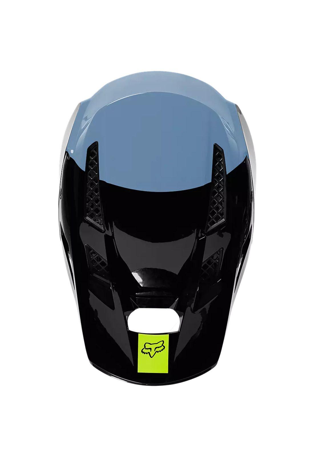 Casco Bicicleta Rampage Pro Carbon Mips™ Fuel Azul/Amarillo Fox-2