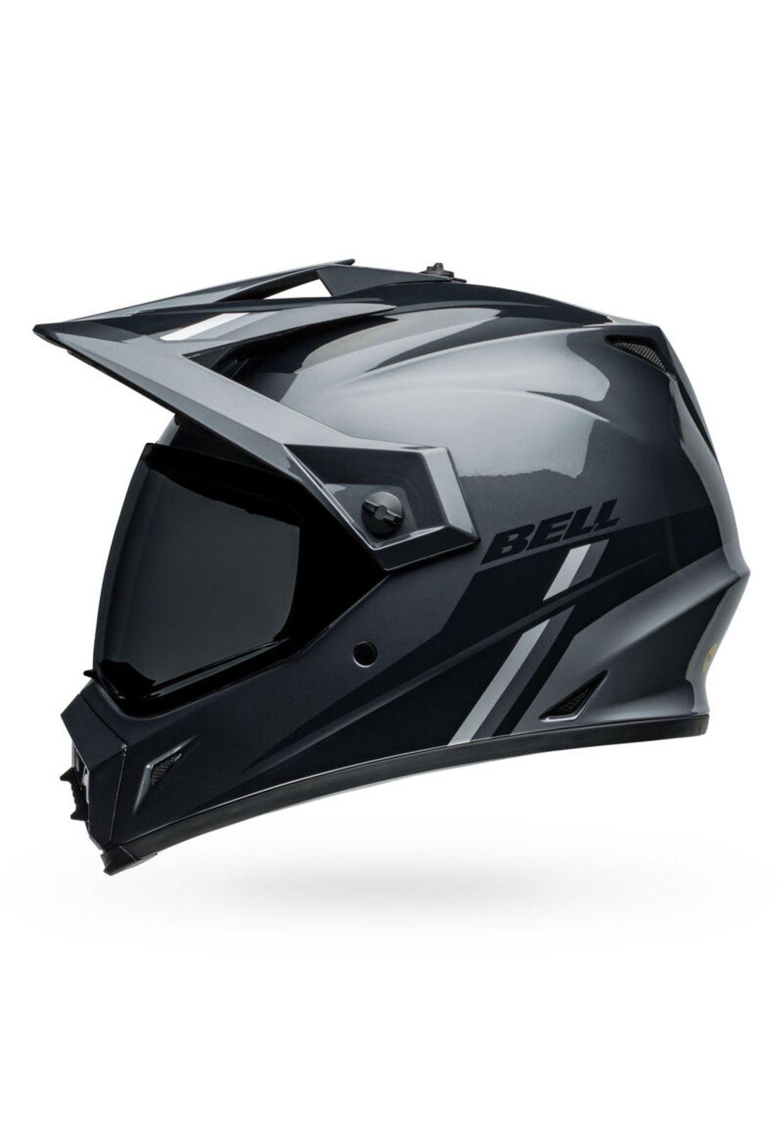 Casco Moto Calle MX-9 Adventure Mips Alpine Certificado QR Gris Carbon Bell-1