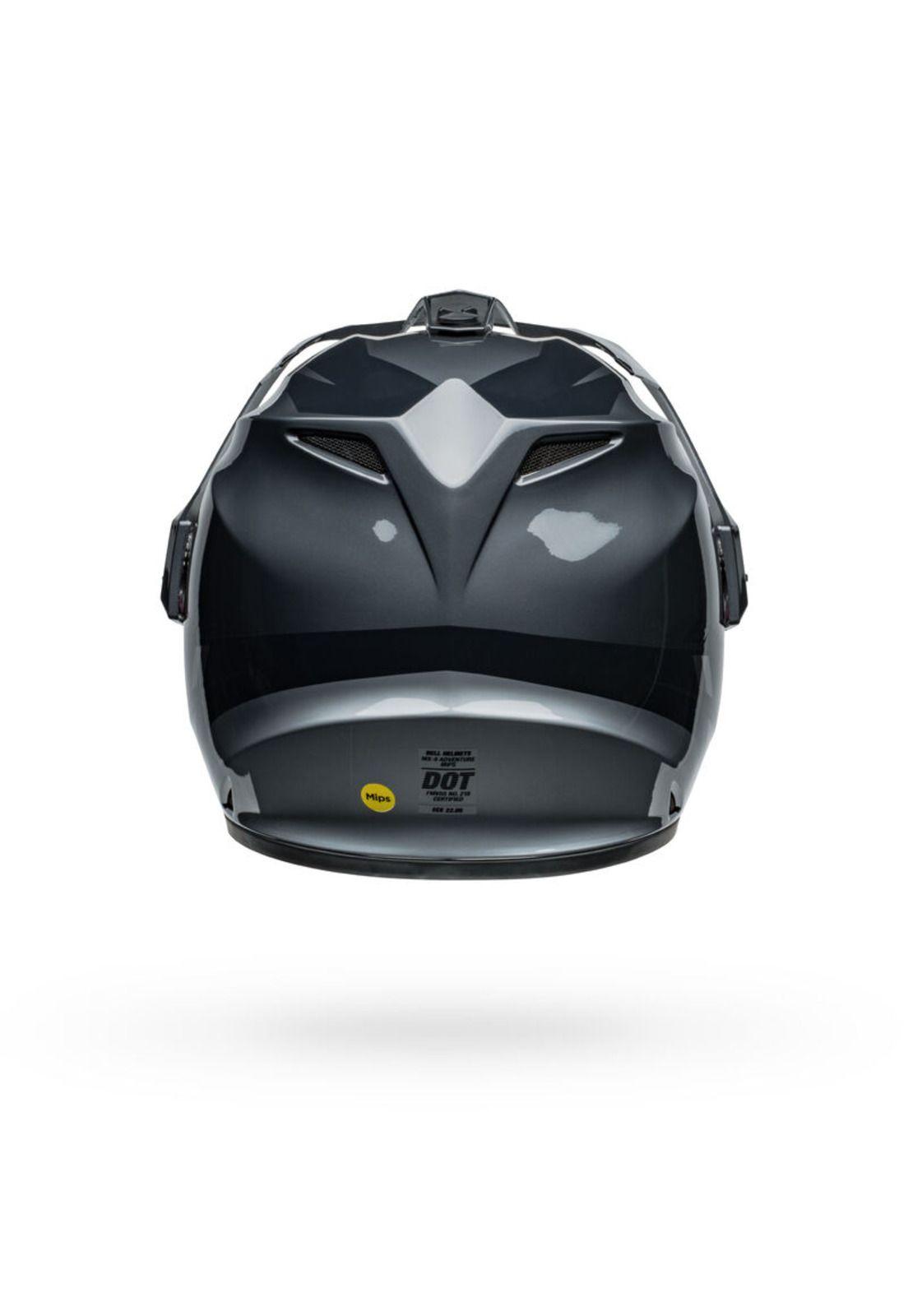 Casco Moto Calle MX-9 Adventure Mips Alpine Certificado QR Gris Carbon Bell-2