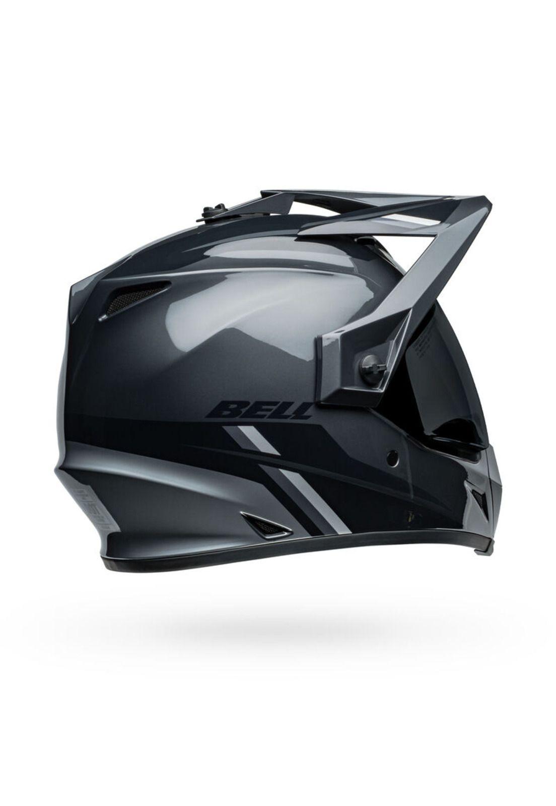 Casco Moto Calle MX-9 Adventure Mips Alpine Certificado QR Gris Carbon Bell-3