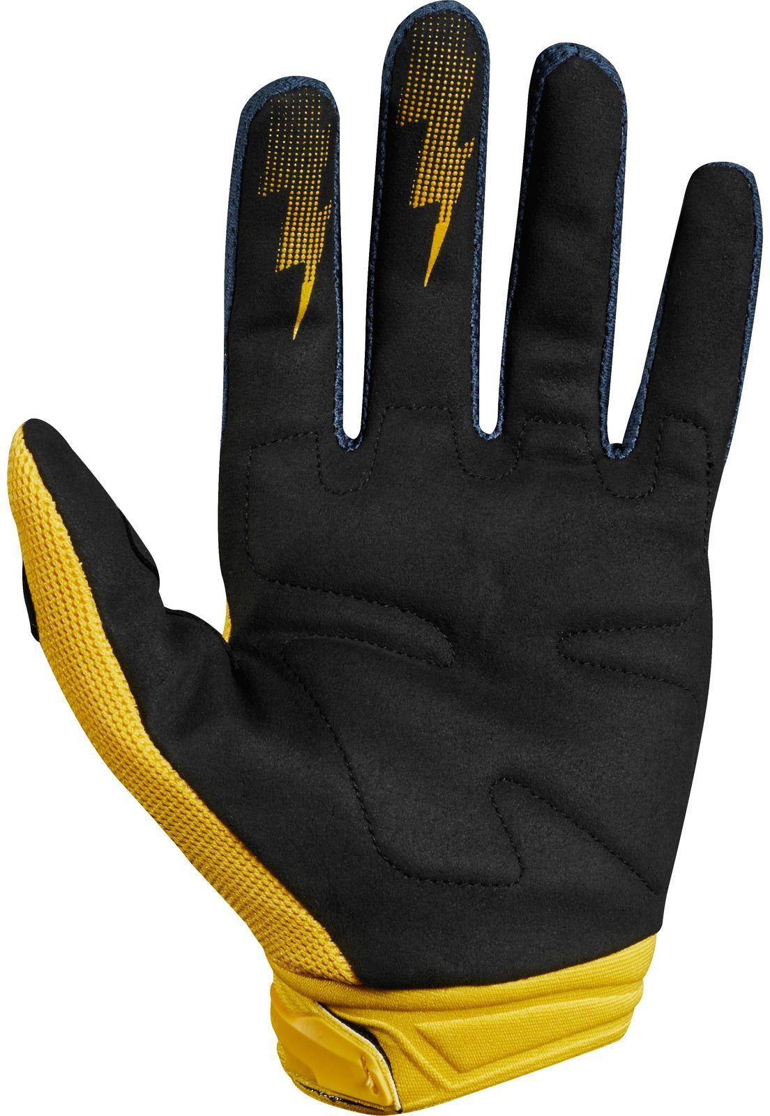 Guantes Moto Dirtpaw Azul Amarillo Fox-1