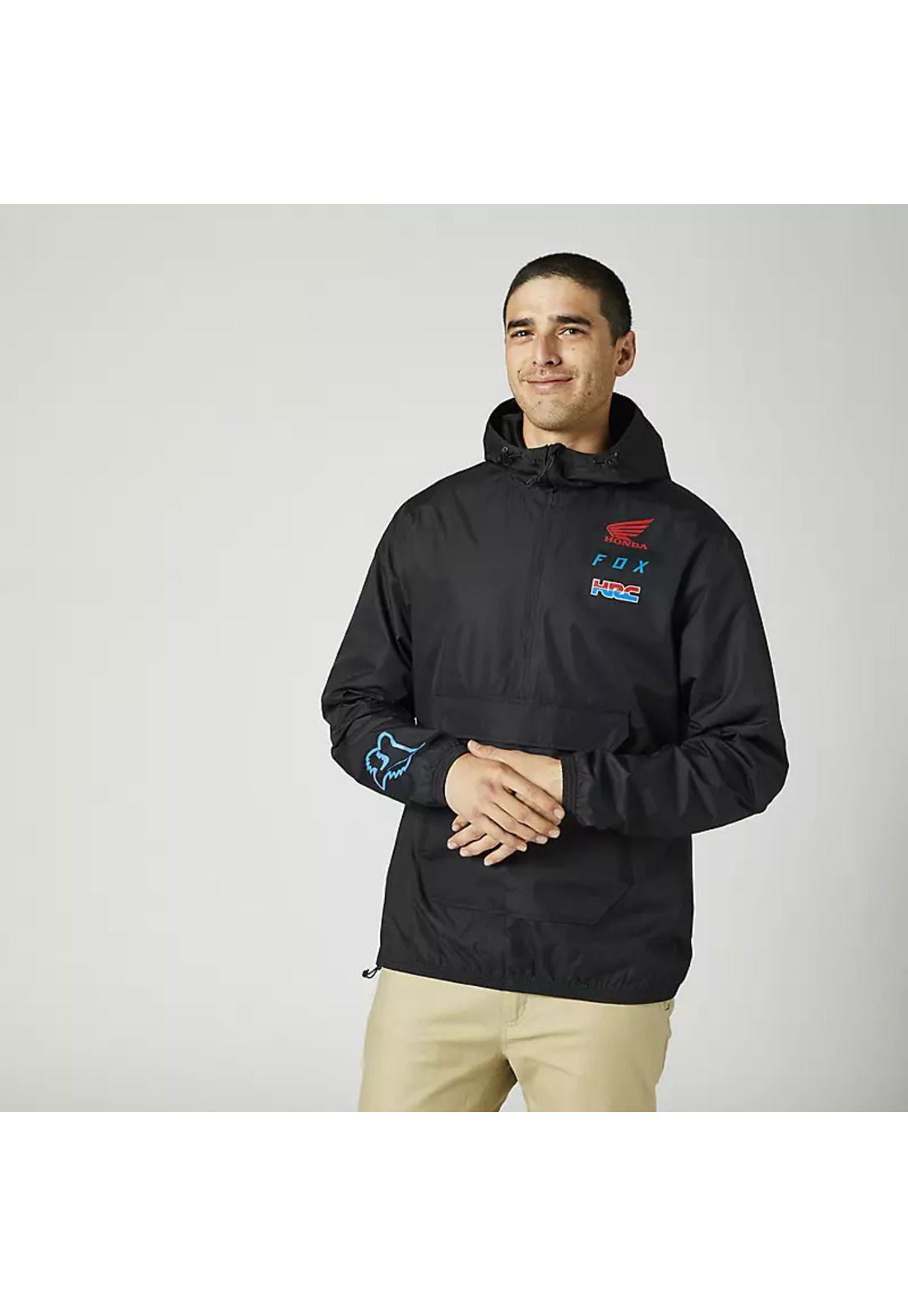 Chaqueta Lifestyle Honda Anorak Negro Fox-2