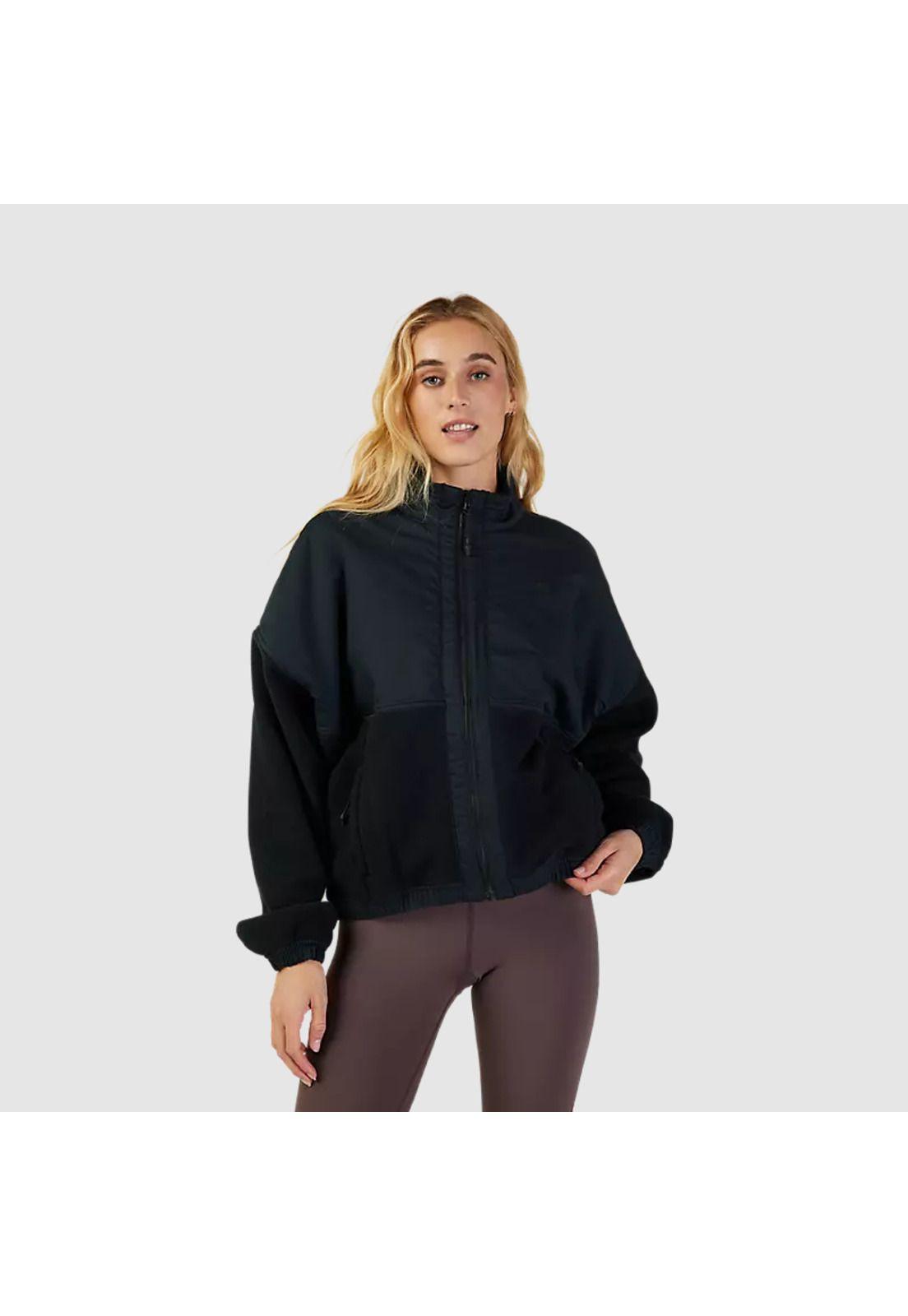 Chaqueta Lifestyle Mujer Survivalist Sherpa Negro Fox-3