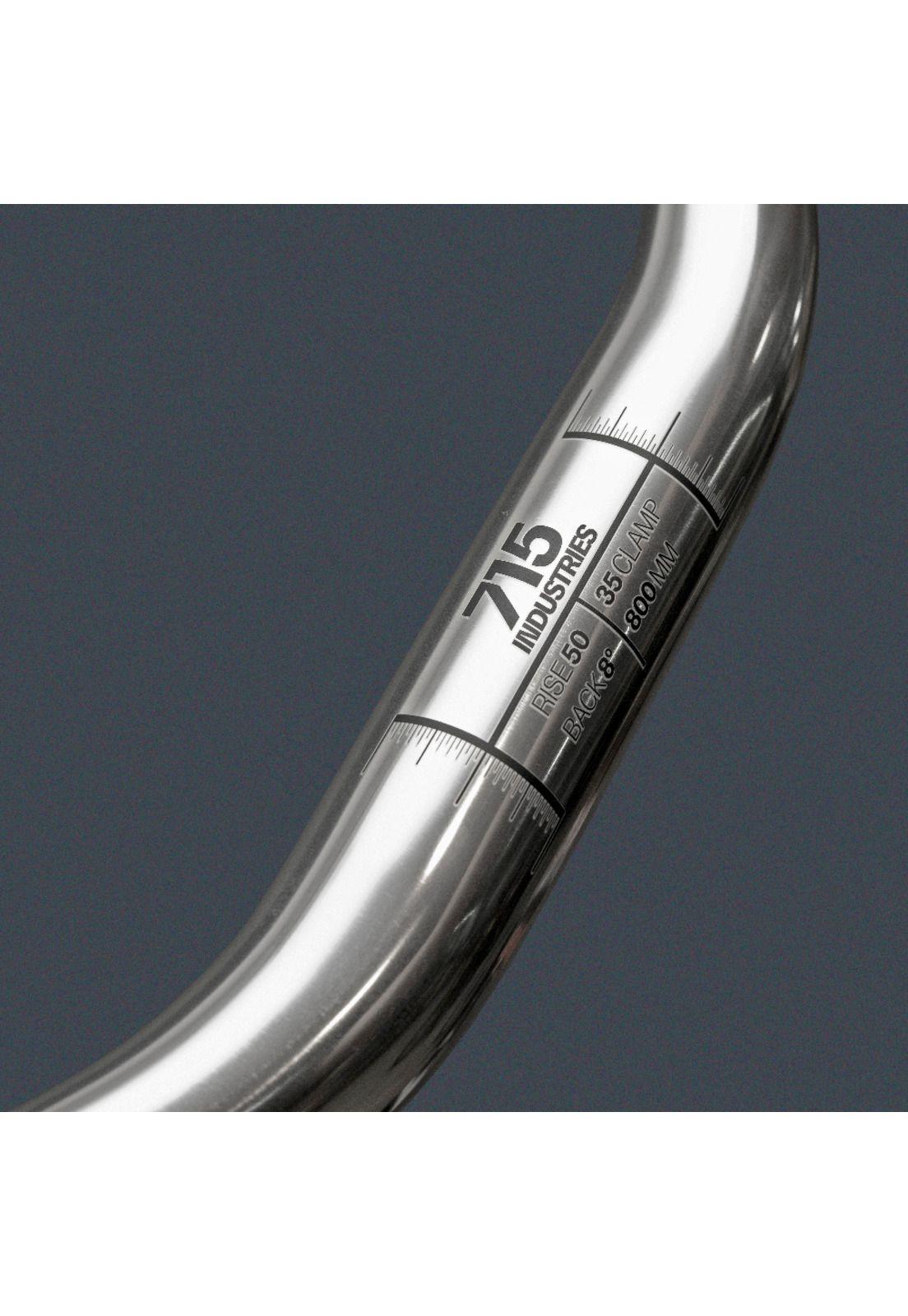 Manubrio Bicicleta 40mm Riser 35 Clamp Gris 715IND-2