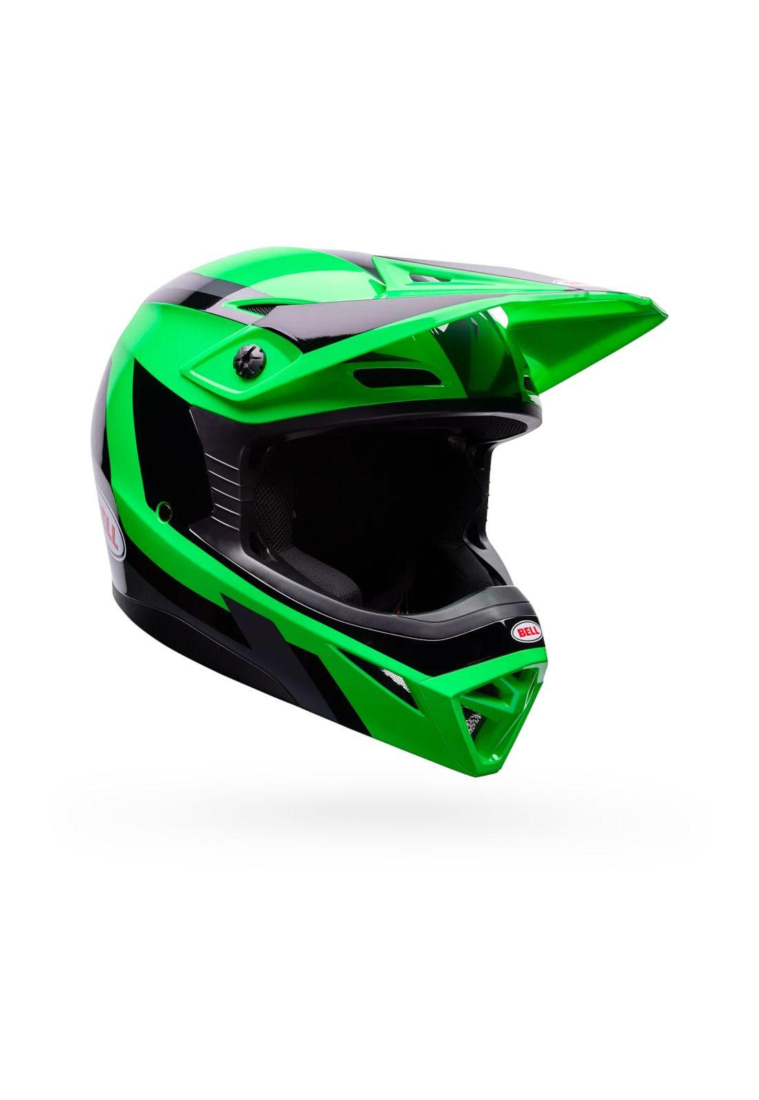 Casco Moto MX-10 Mips Dyno Verde/Negro Bell-1