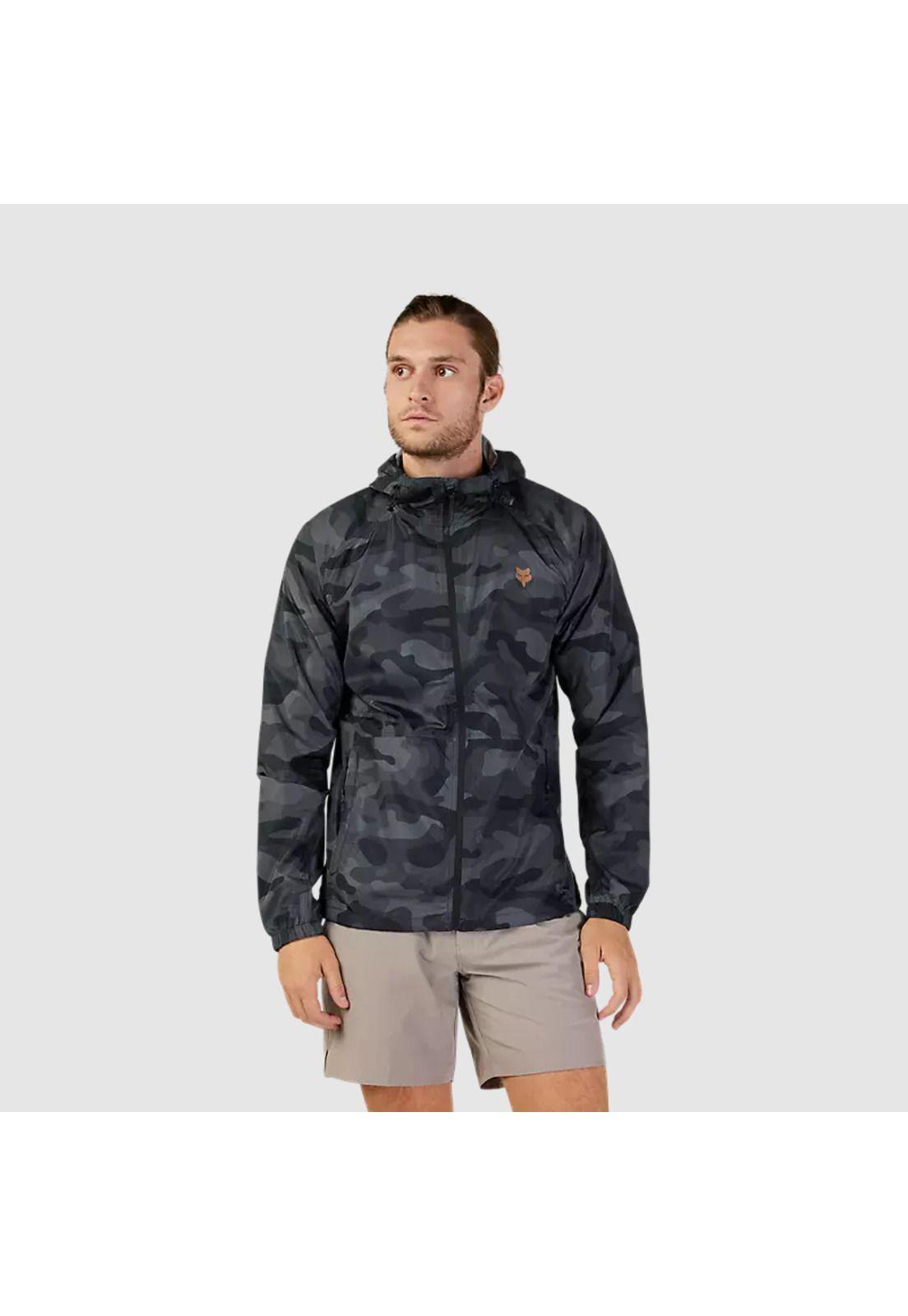 Chaqueta Lifestyle Cortavientos Fox Head Camo Negro Fox-1