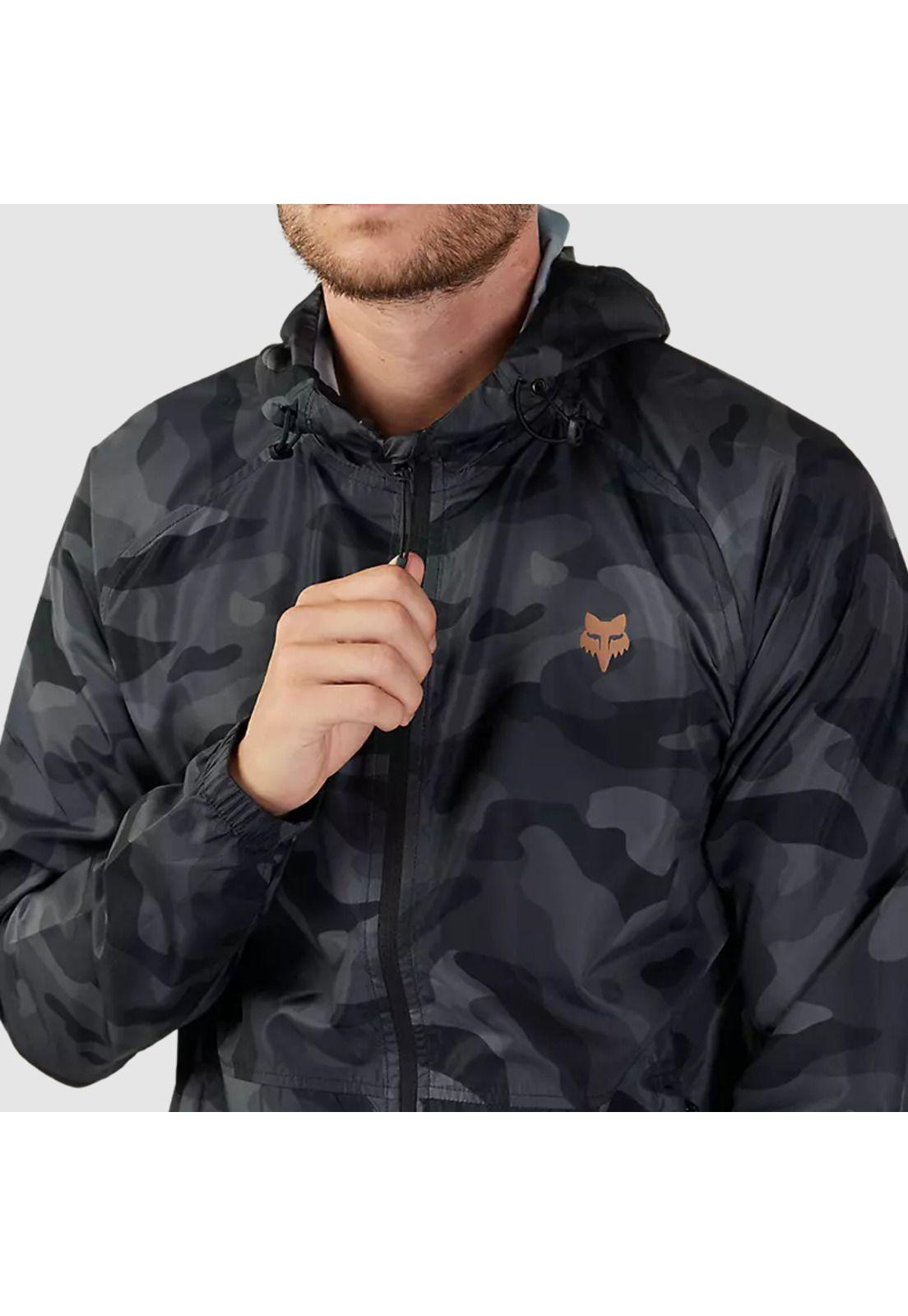 Chaqueta Lifestyle Cortavientos Fox Head Camo Negro Fox-3