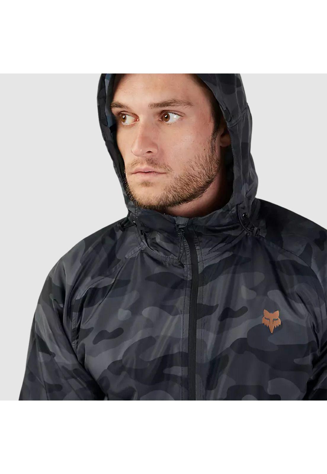 Chaqueta Lifestyle Cortavientos Fox Head Camo Negro Fox-6